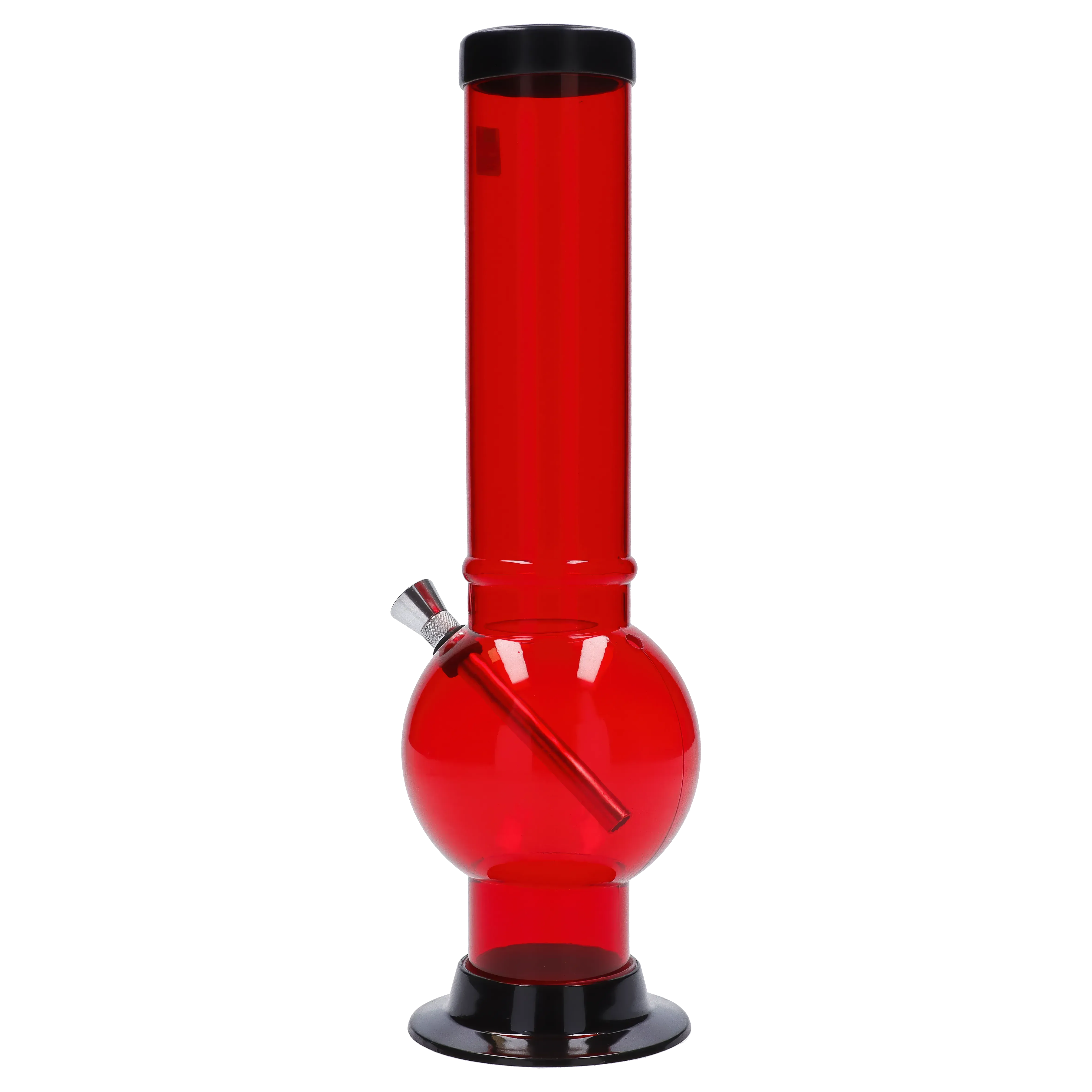 JM Plastics Large Bubble Base Acrylic Water Pipe - 12 in.