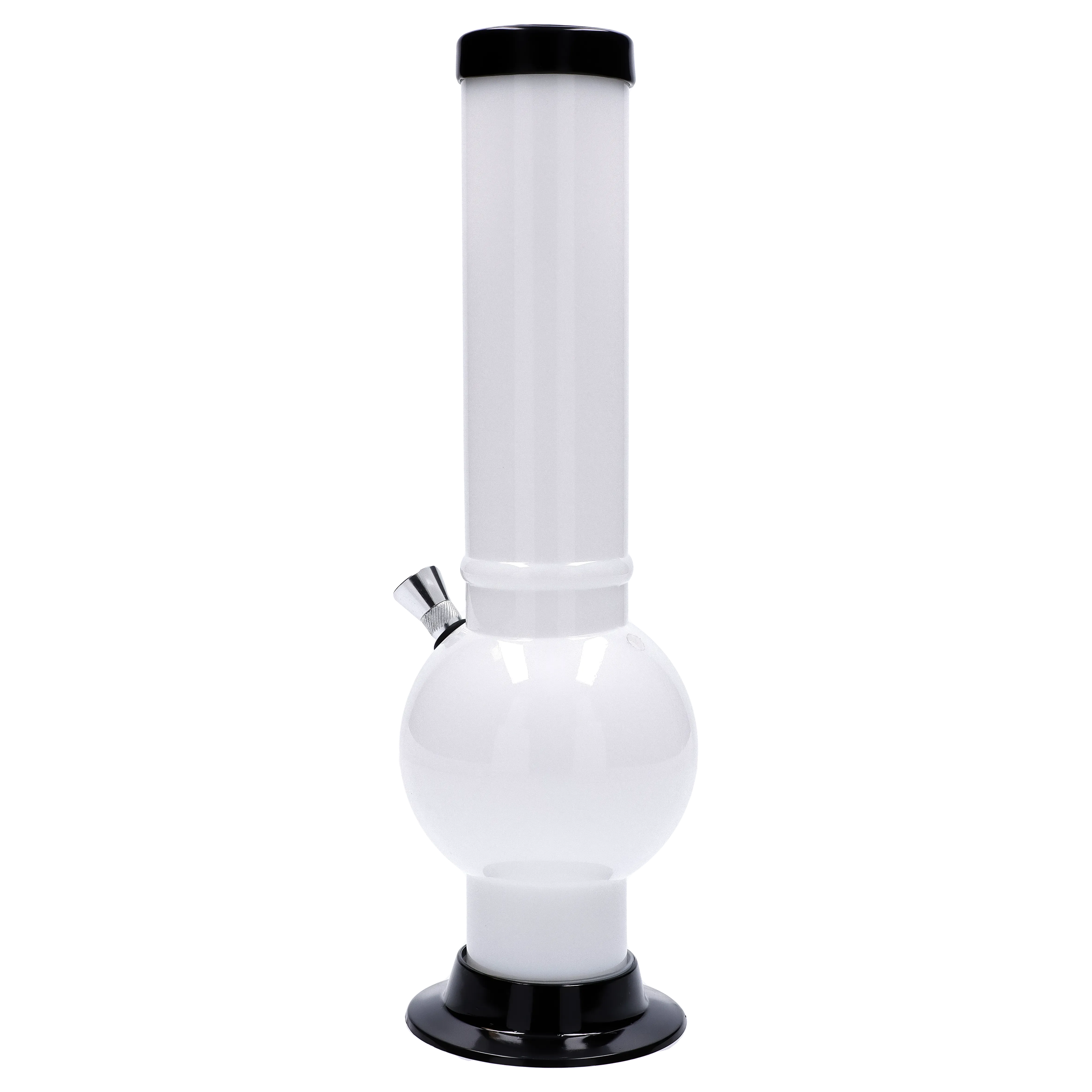 JM Plastics Large Bubble Base Acrylic Water Pipe - 12 in.