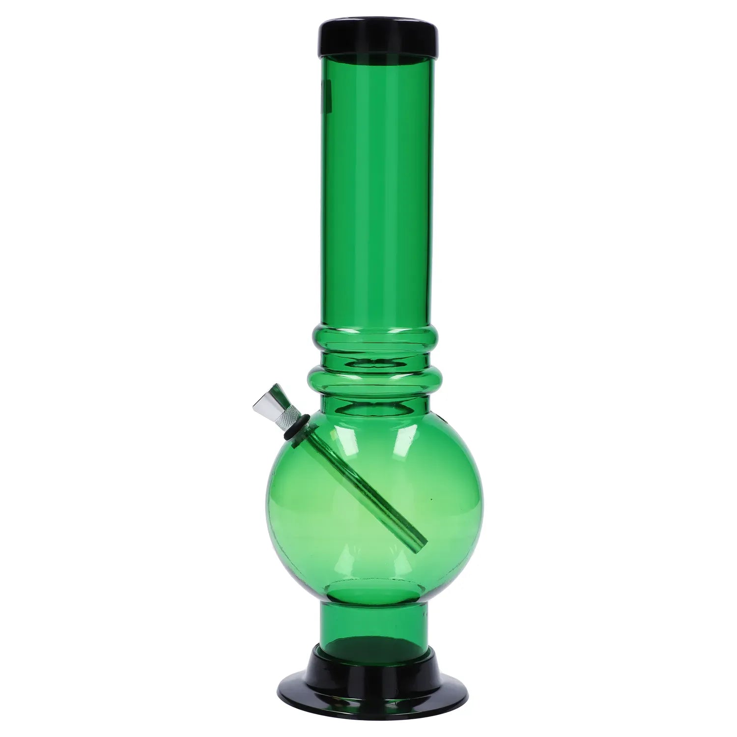 JM Plastics Large Bubble Base with Grip Acrylic Water Pipe - 12 in.