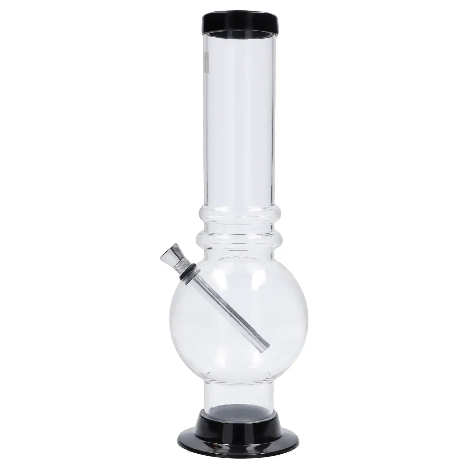JM Plastics Large Bubble Base with Grip Acrylic Water Pipe - 12 in.