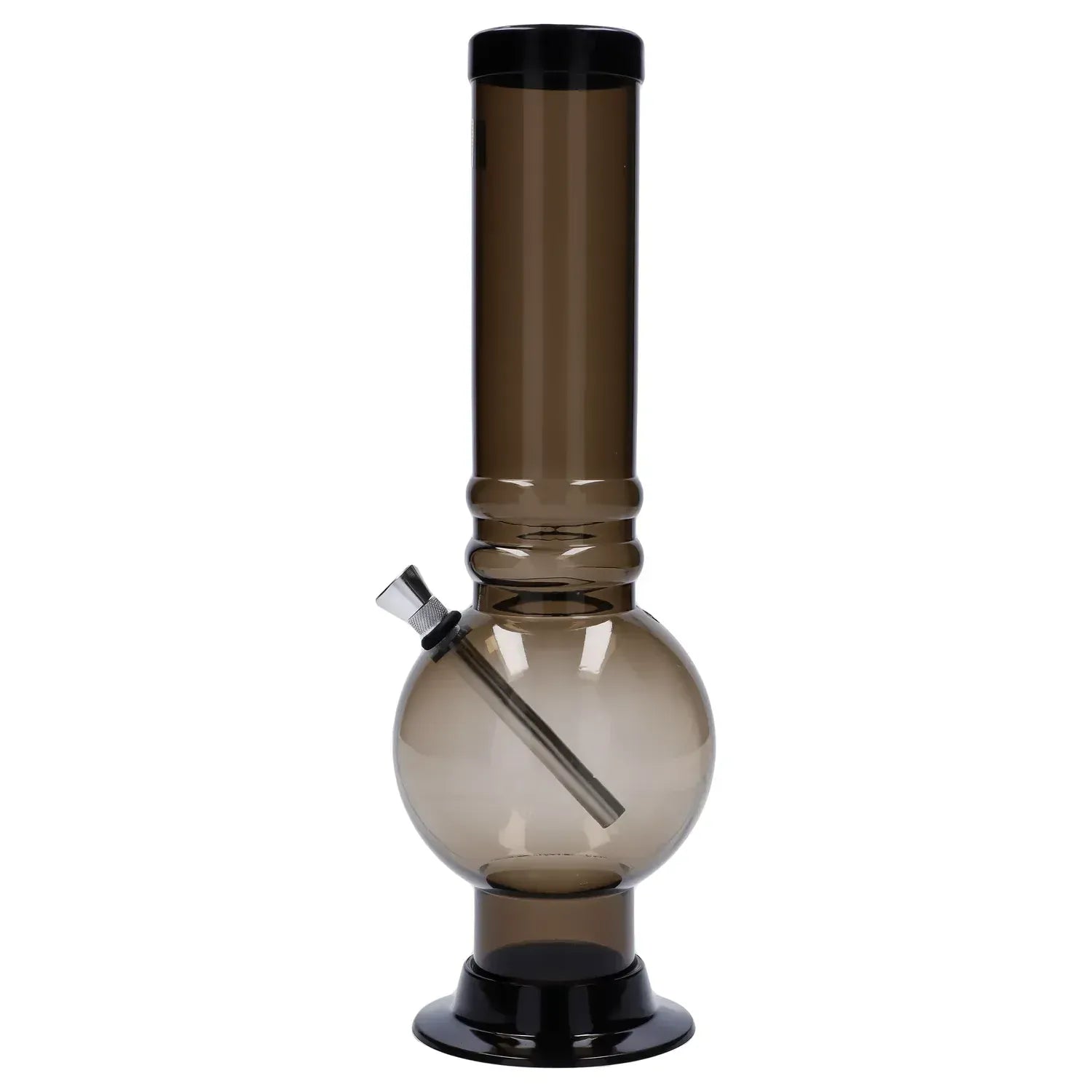 JM Plastics Large Bubble Base with Grip Acrylic Water Pipe - 12 in.
