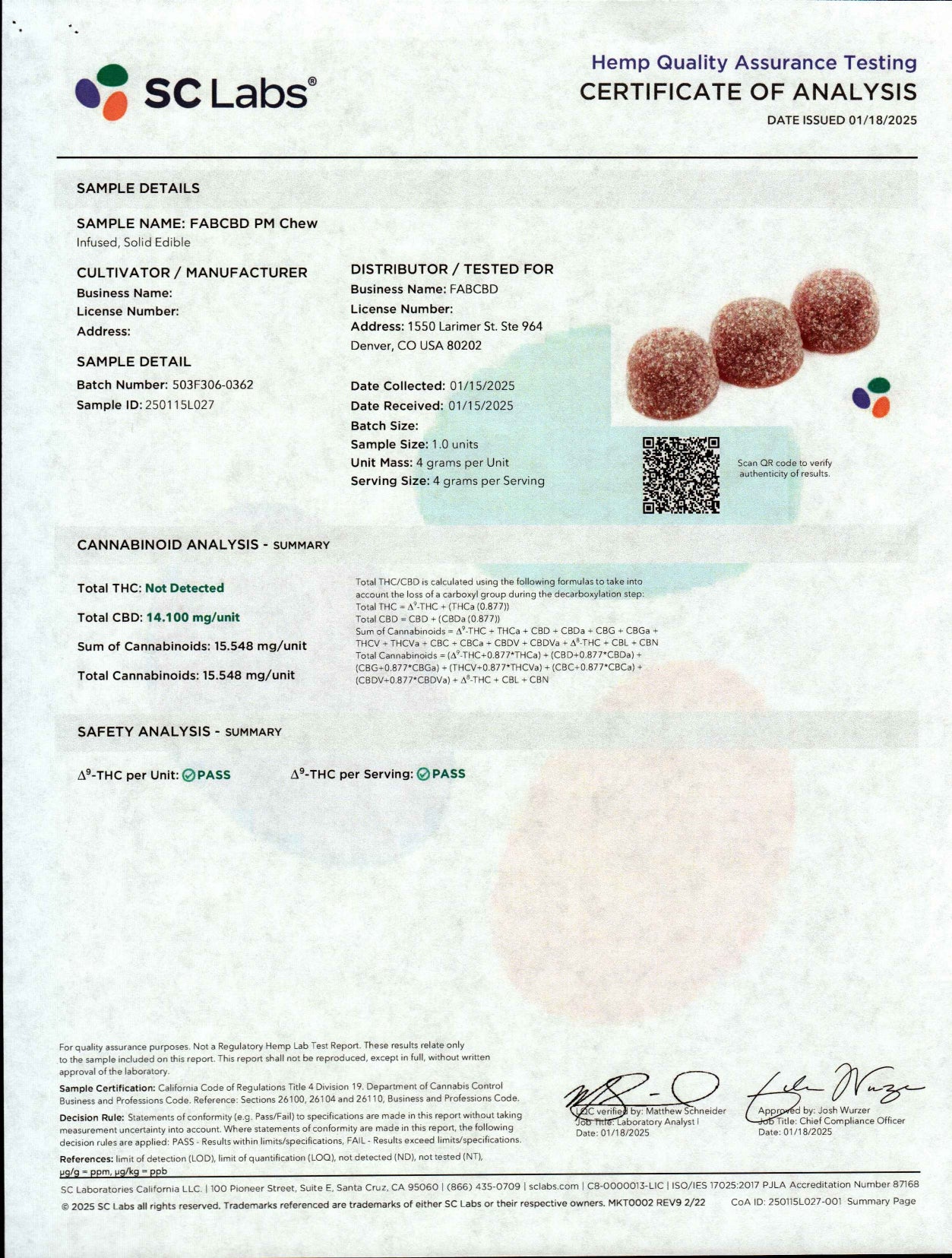 FAB CBD Sleep Gummies