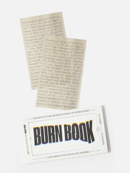 Field Trip Rolling Papers Field Trip x Last Prisoner Project Burn Book Rolling Papers