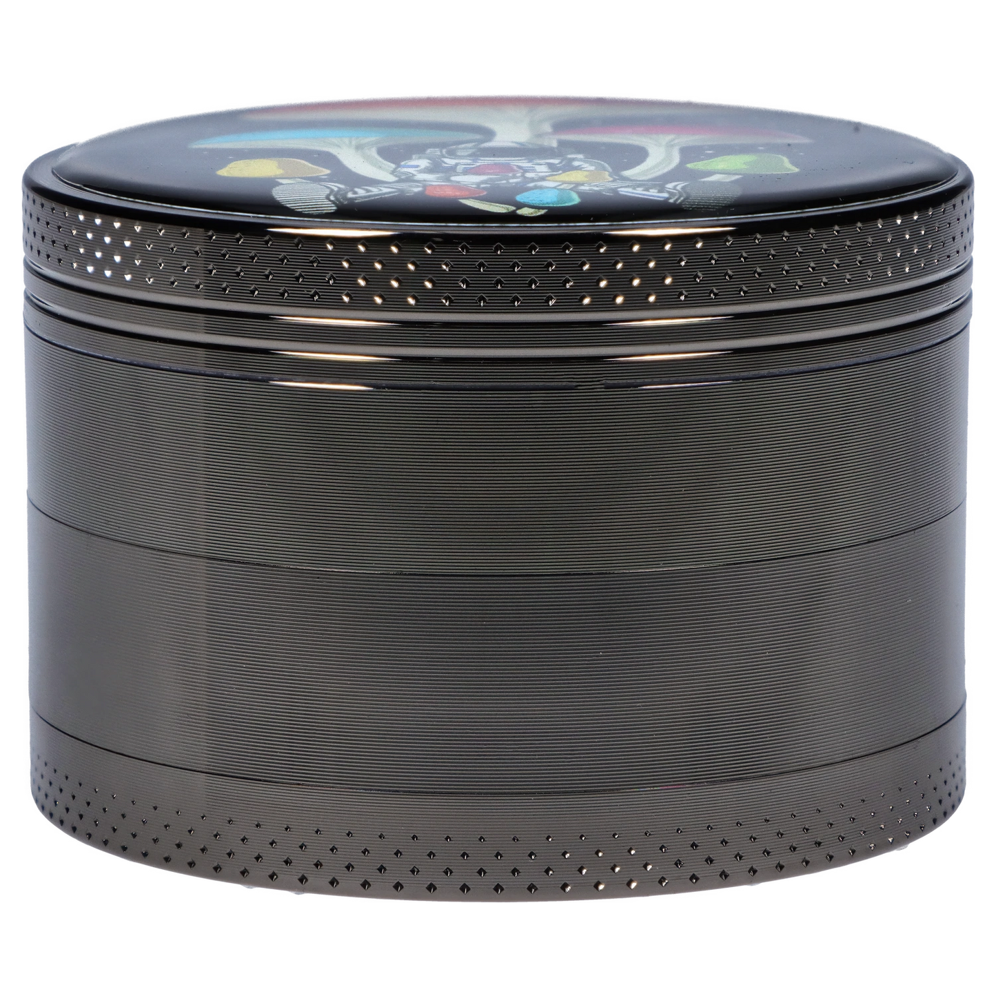 63mm Chrome with Tiny Glowing Mushrooms Grinder