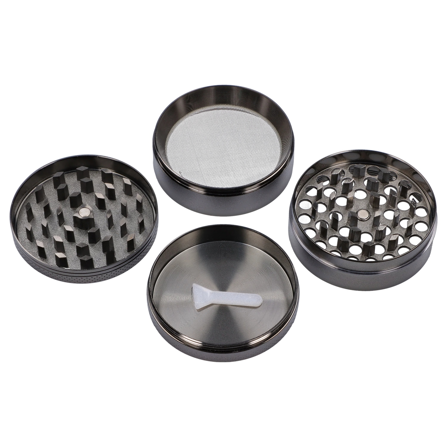 63mm Chrome with Tiny Glowing Mushrooms Grinder