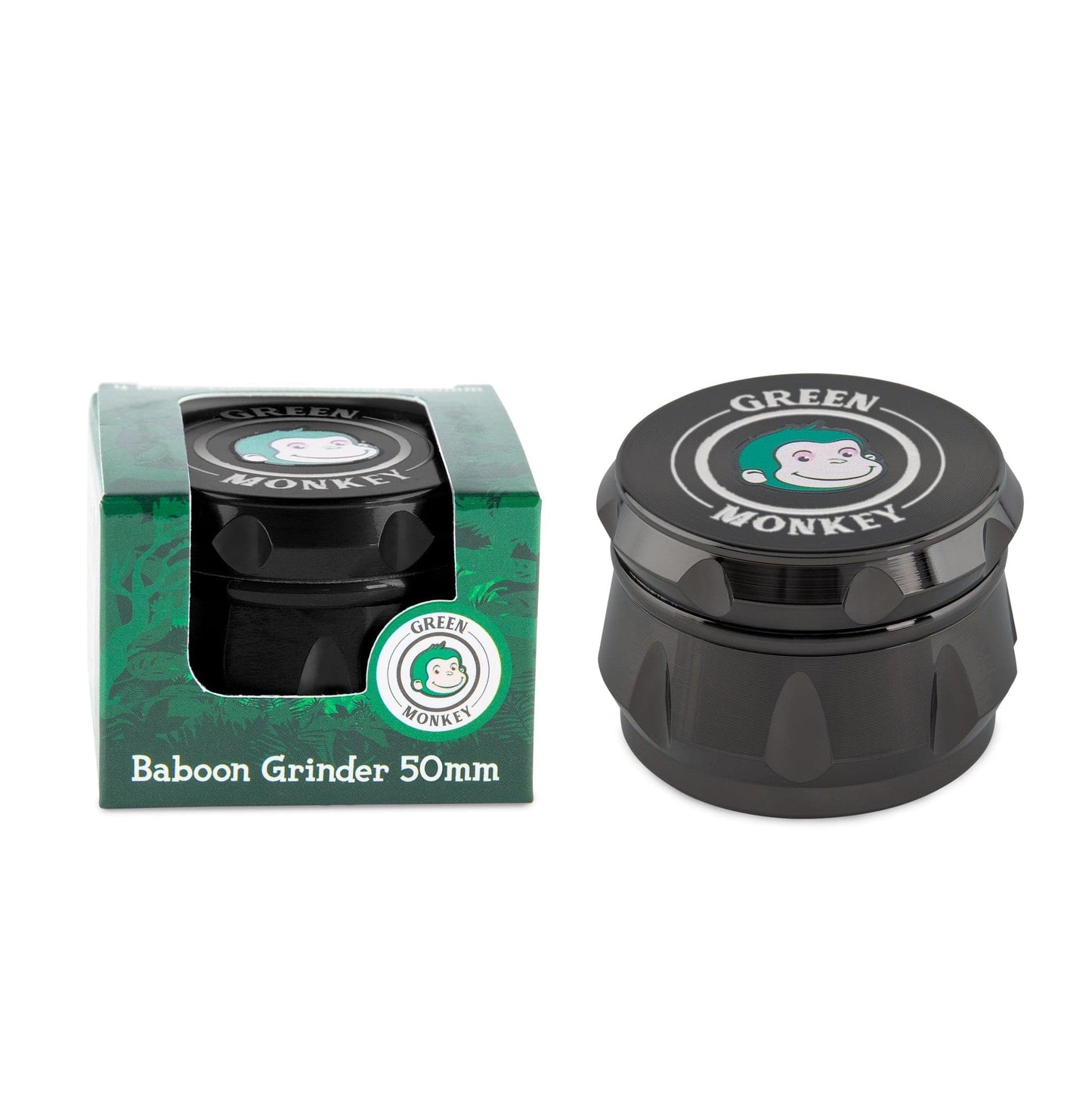 Green Monkey Grinders Baboon Crown 50mm Grinder