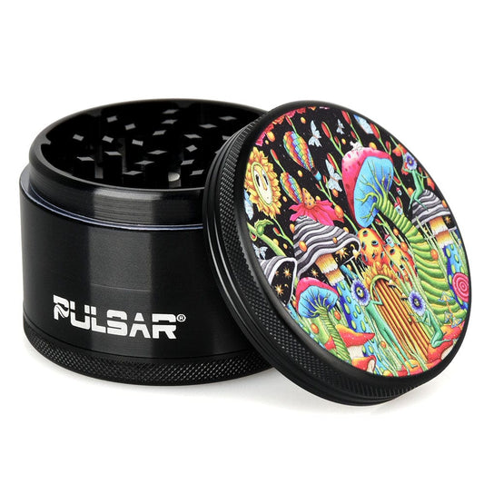 Pulsar Grinder Artist Series Metal Grinder | Garden of Cosmic Delights