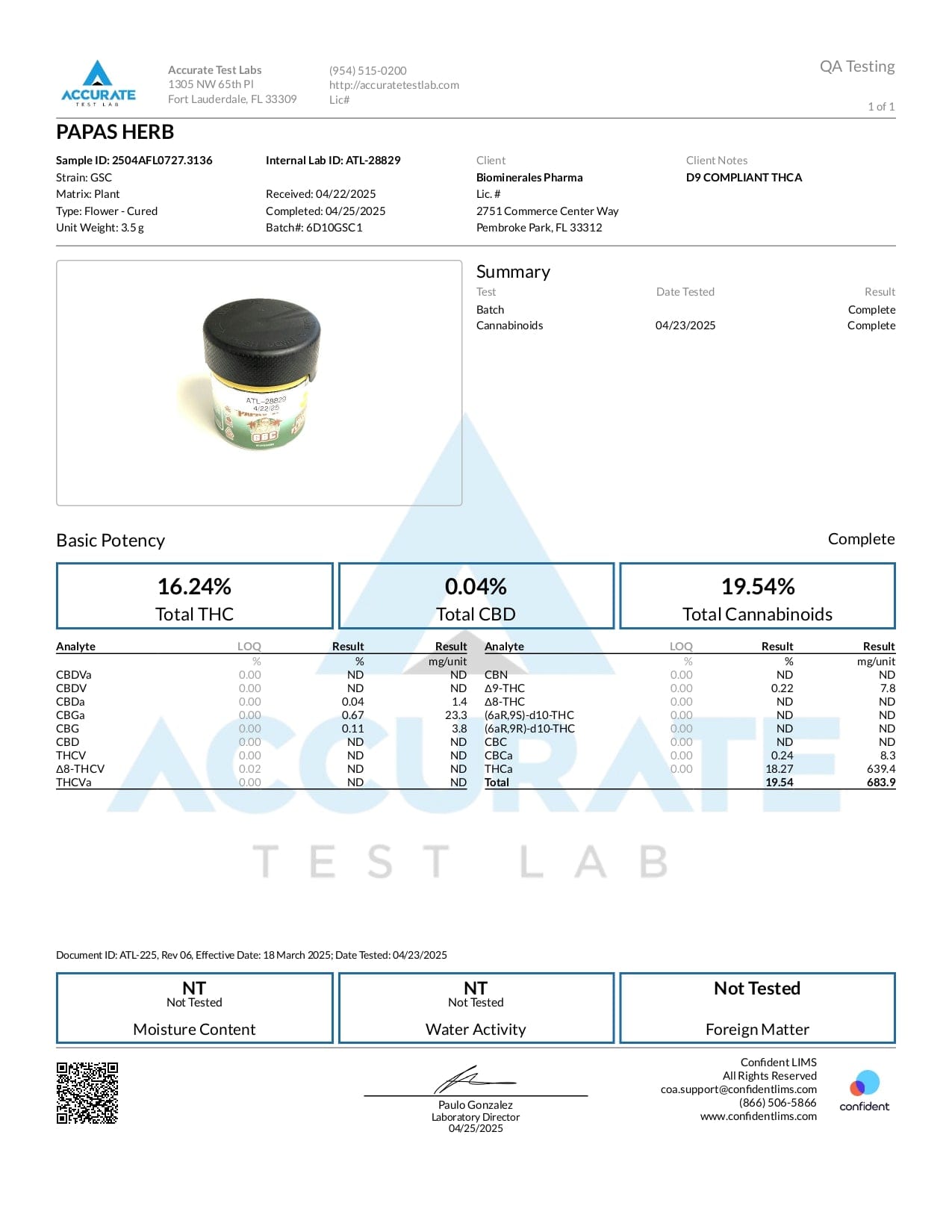 Papa's Herb GSC INDOOR THCa FLOWER