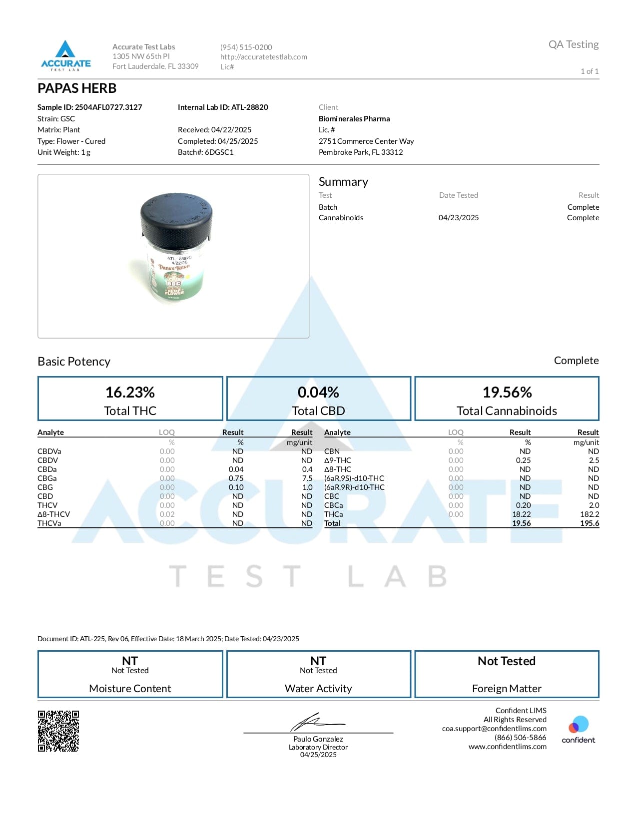Papa's Herb GSC INDOOR THCa FLOWER