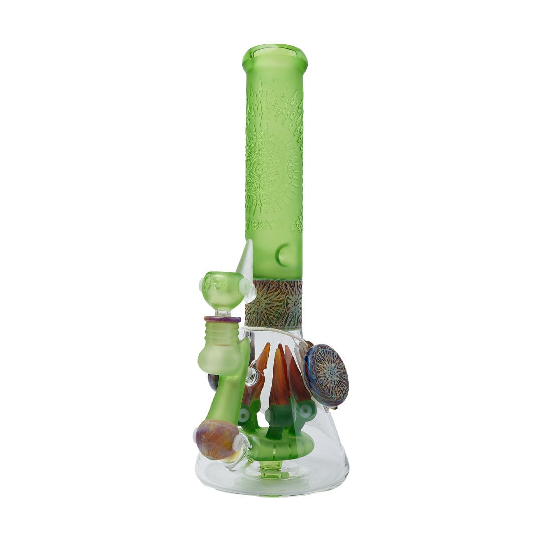 Cheech Glass Bong Green 14.5" You Can See Me Water Pipe