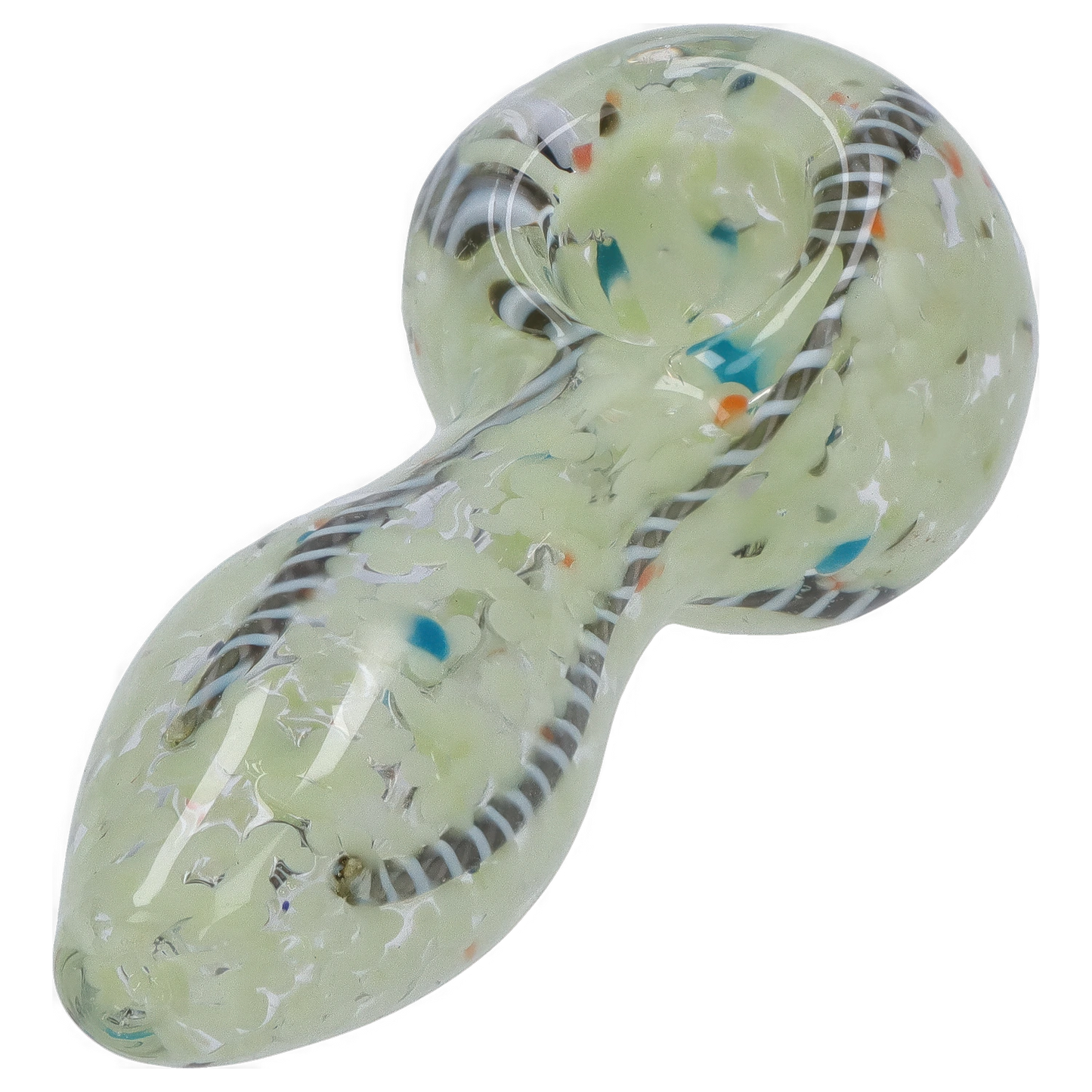 DHC 3-inch Glass Fumed Swirl Hand Pipe