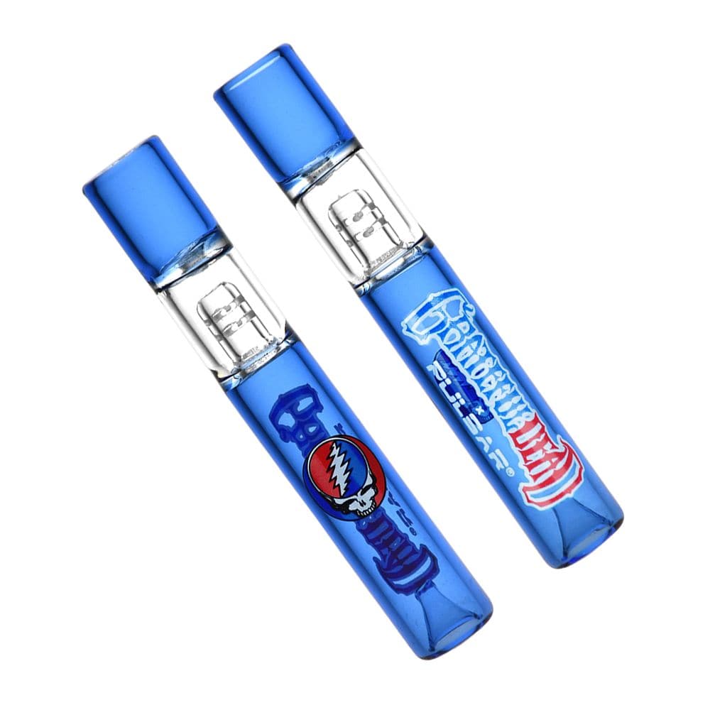Grateful Dead X Pulsar Glass Chillum | Built-In Ash Catcher | 4"