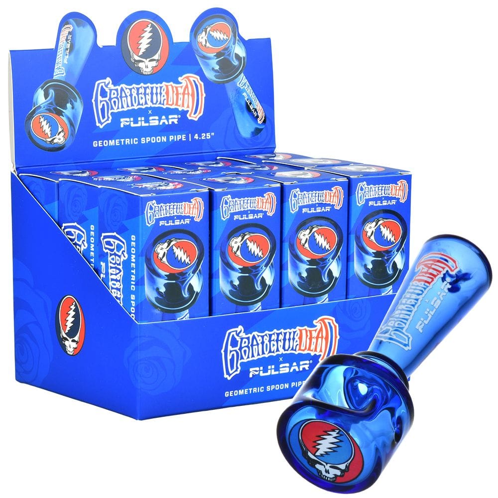 Grateful Dead X Pulsar Geometric Glass Spoon Pipe | 4.25"