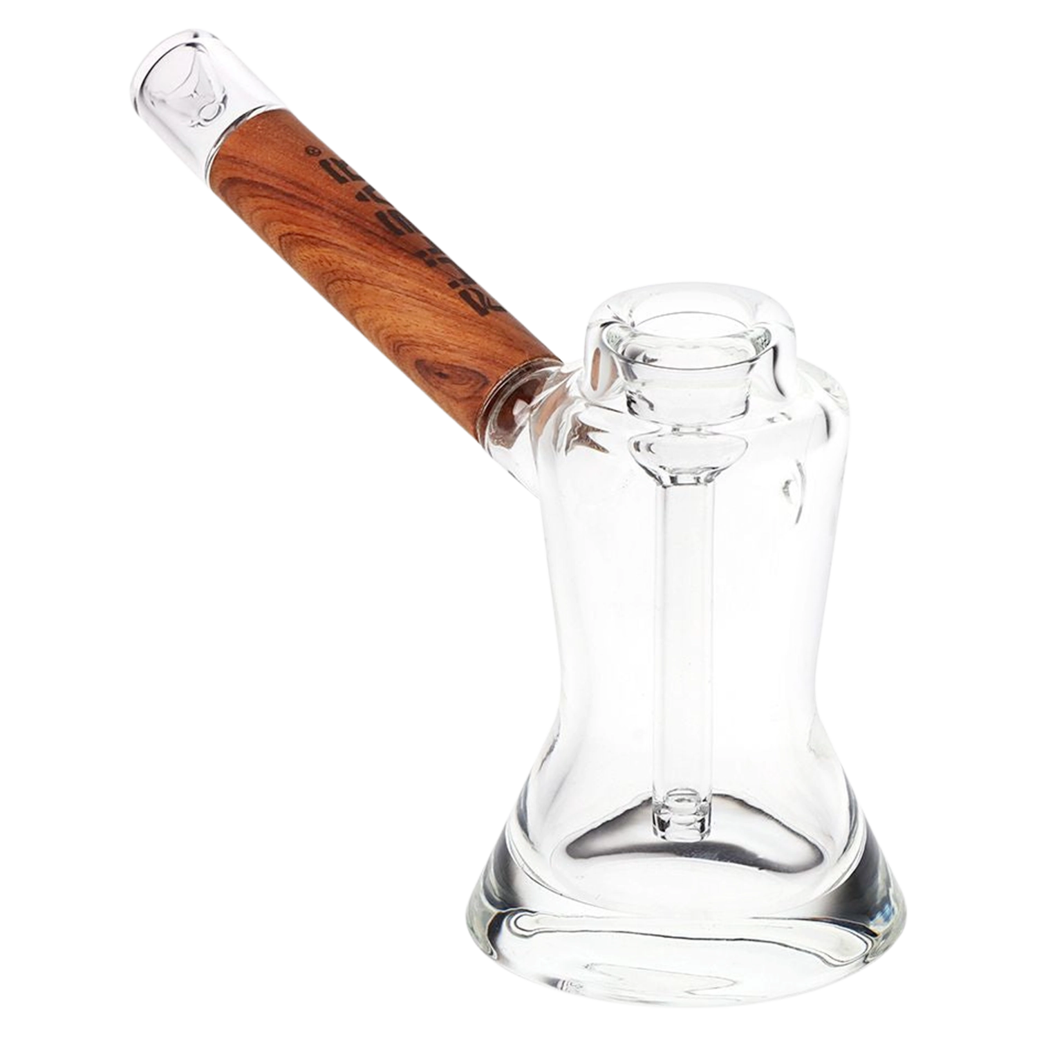 Pulsar Wood on Glass Bubbler - 6"