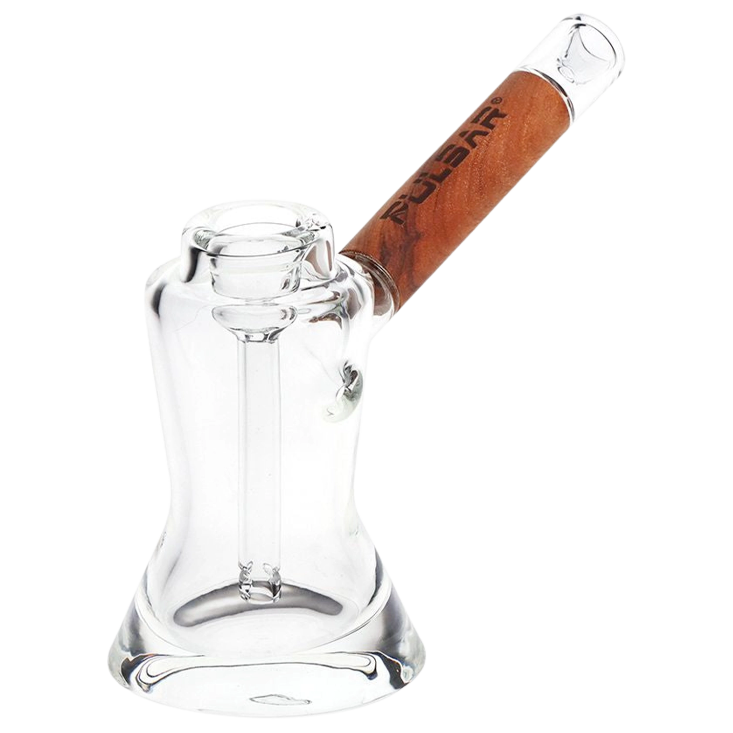 Pulsar Wood on Glass Bubbler - 6"
