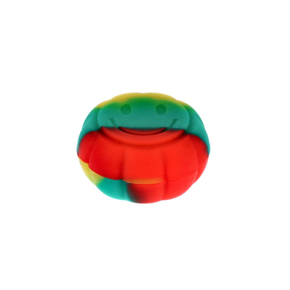 Daily High Club Container Rasta Smiley Pumpkin 6ml Silicone Container