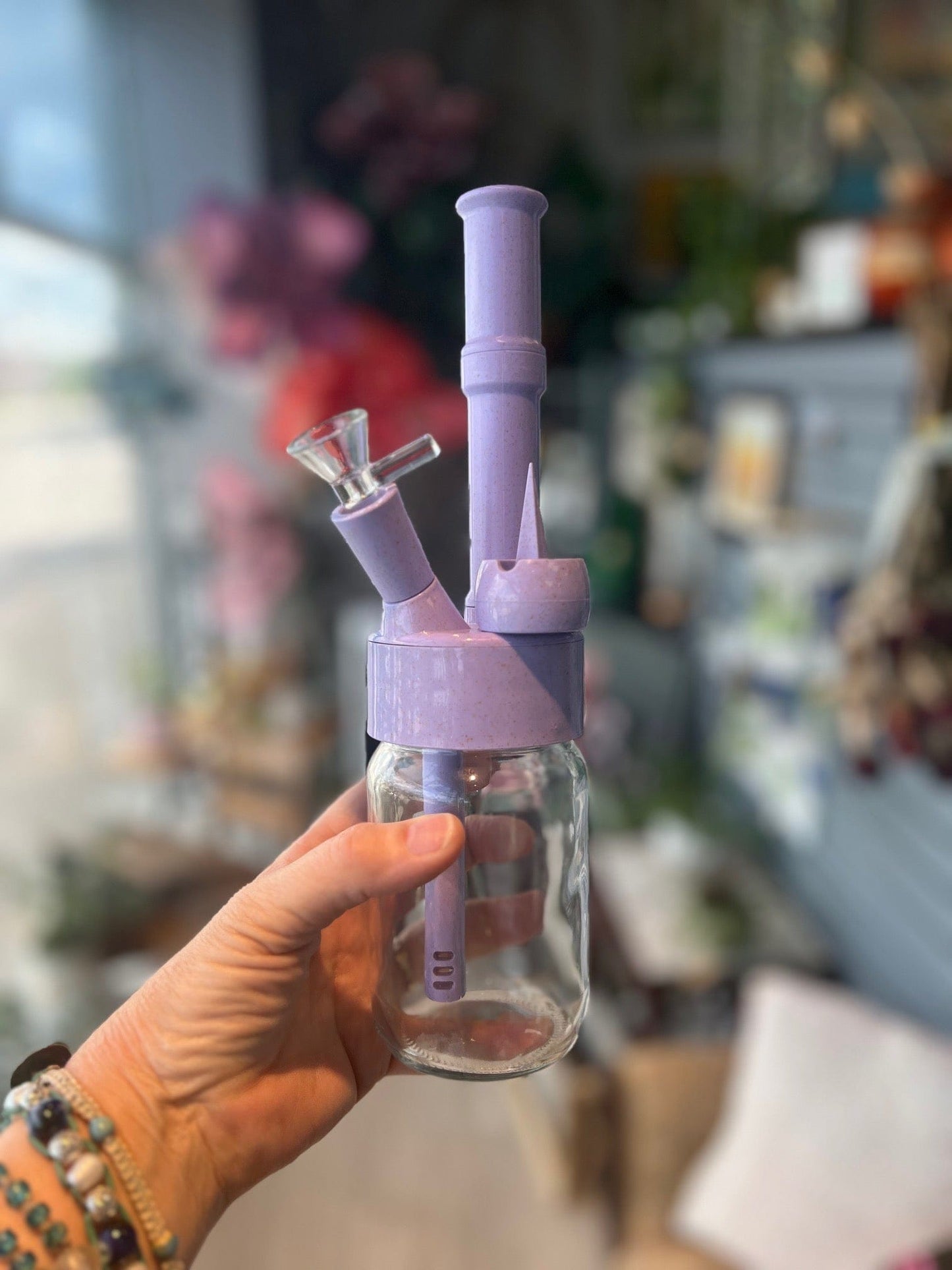 SensiBox Bong Purple Firefly Catcher “Just the Bong”