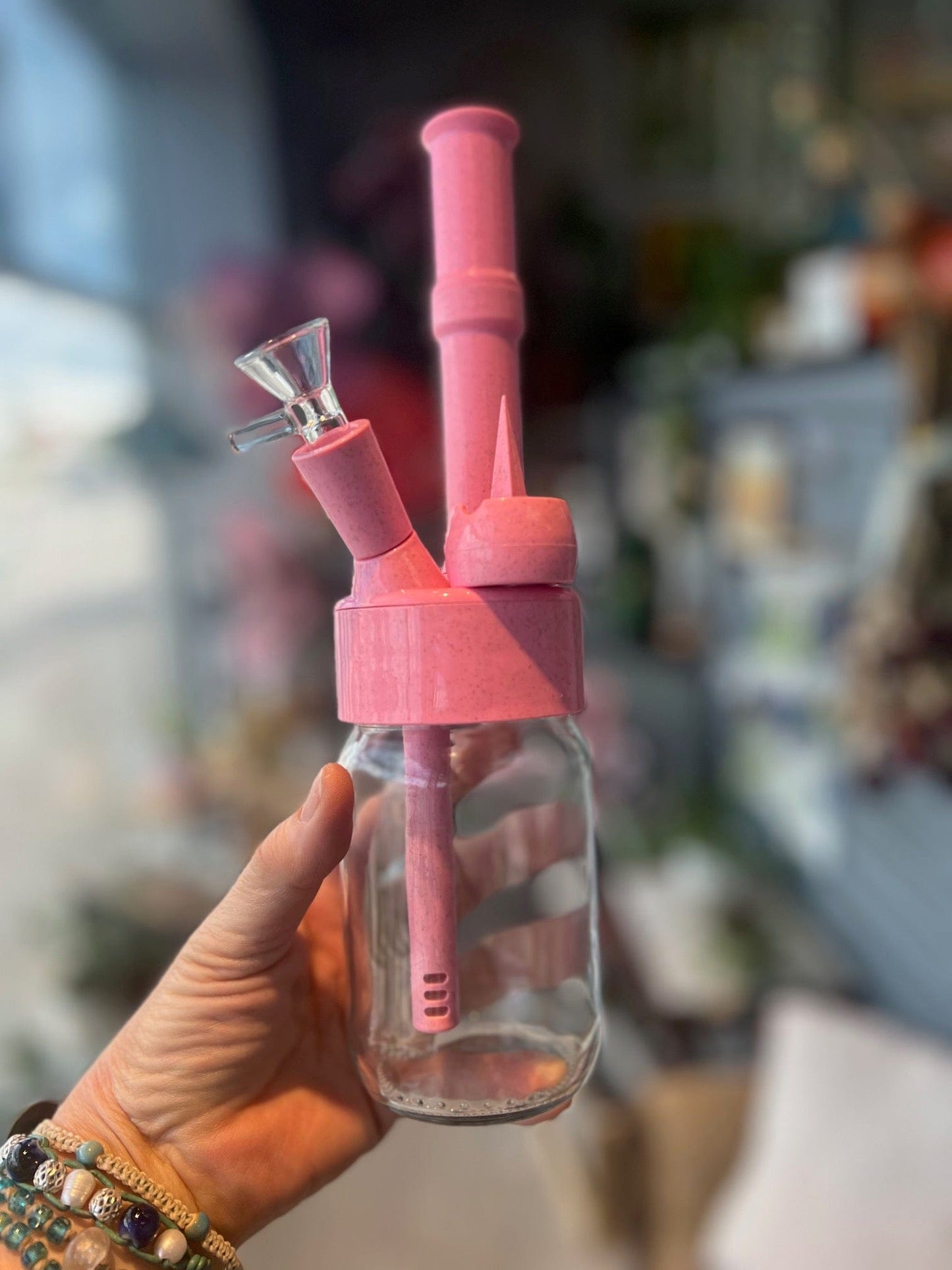 SensiBox Bong Pink Firefly Catcher “Just the Bong”