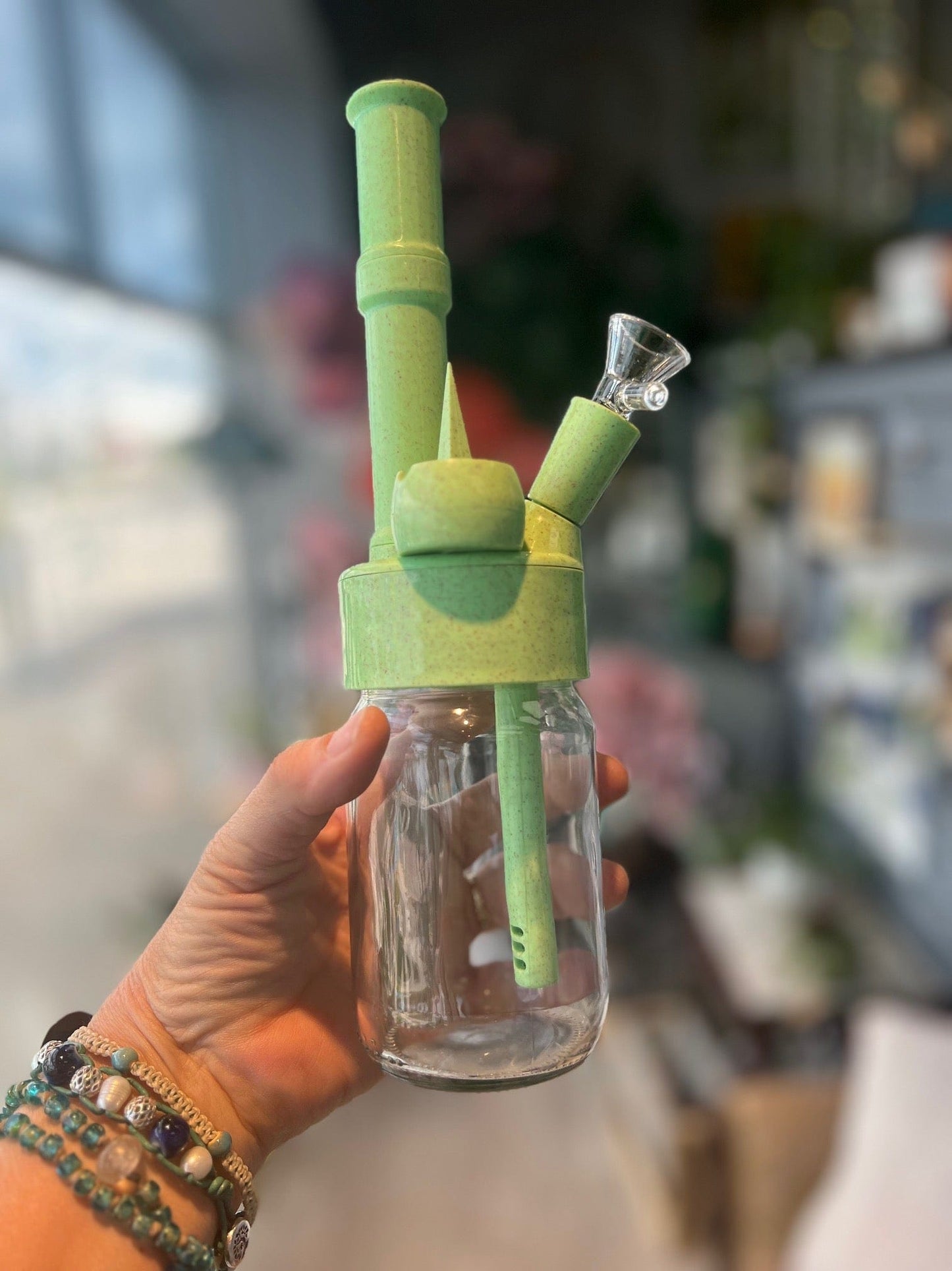 SensiBox Bong Green Firefly Catcher “Just the Bong”