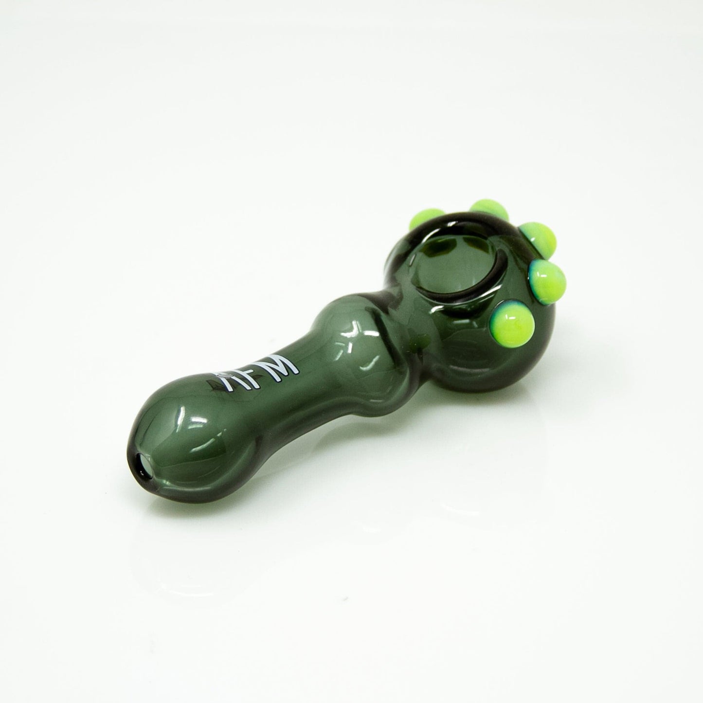 AFM Smoke Hand Pipe Smokey 4" AFM Spikey Color Glass Hand Pipe