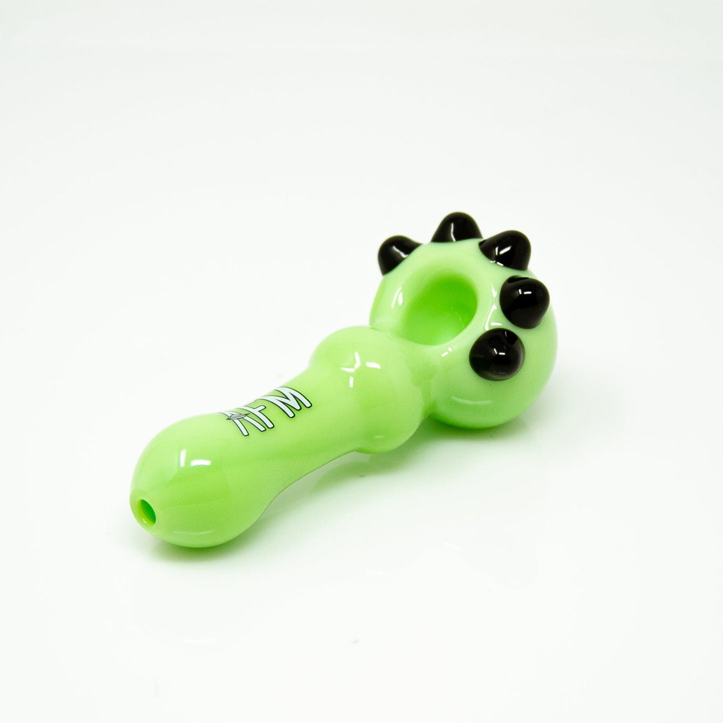 AFM Smoke Hand Pipe Slime 4" AFM Spikey Color Glass Hand Pipe