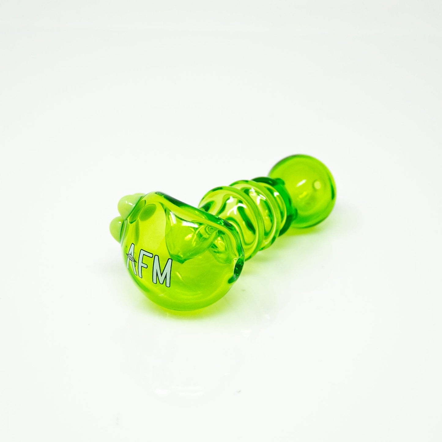 AFM Smoke Hand Pipe Lime 4" AFM Three Point Color Hand Pipe