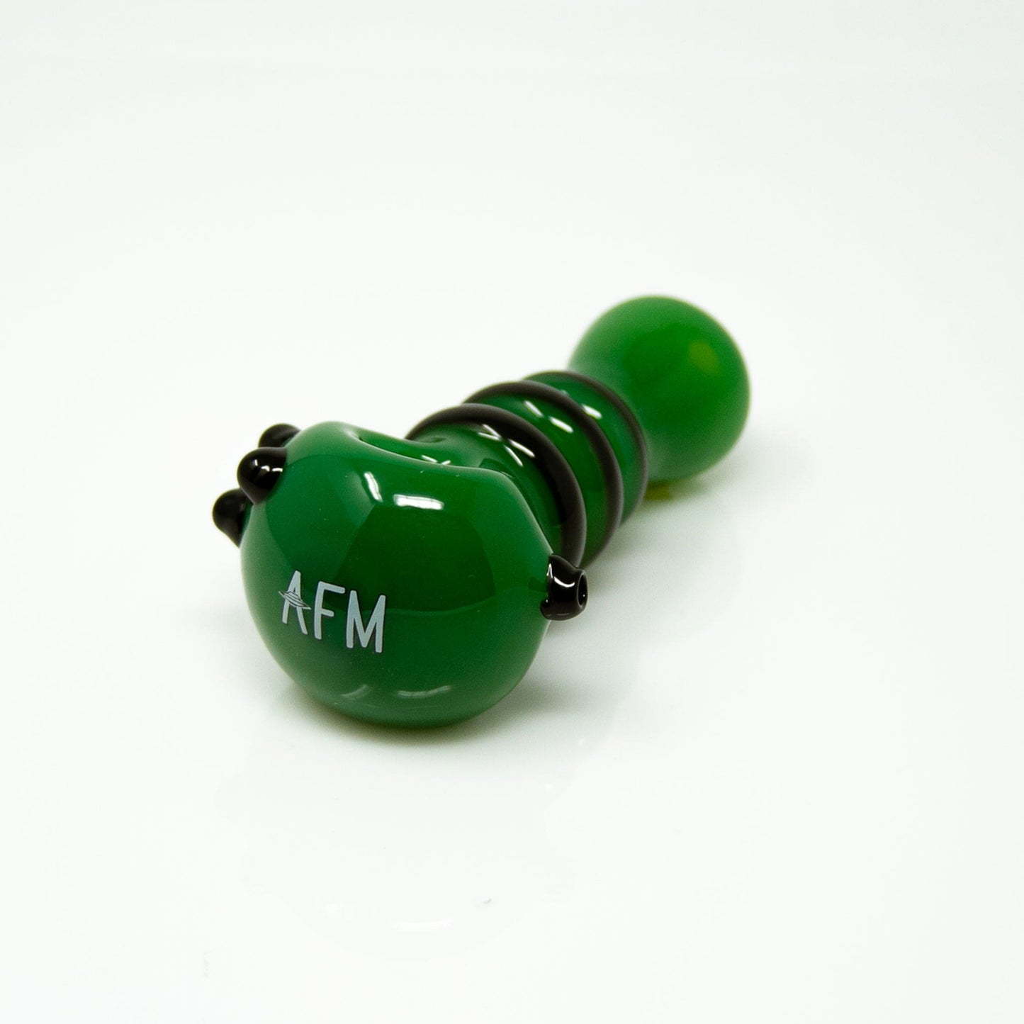 AFM Smoke Hand Pipe Forest Green 4.5" AFM Tiger Stripe Color Hand Pipe