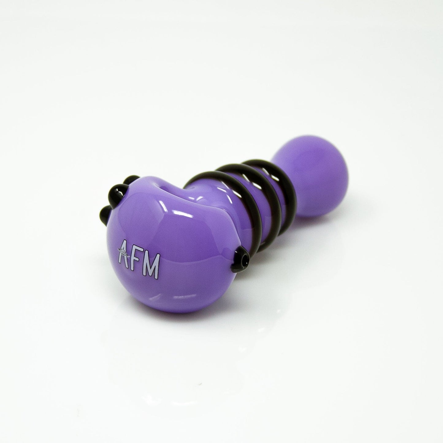 AFM Smoke Hand Pipe Purple 4.5" AFM Tiger Stripe Color Hand Pipe