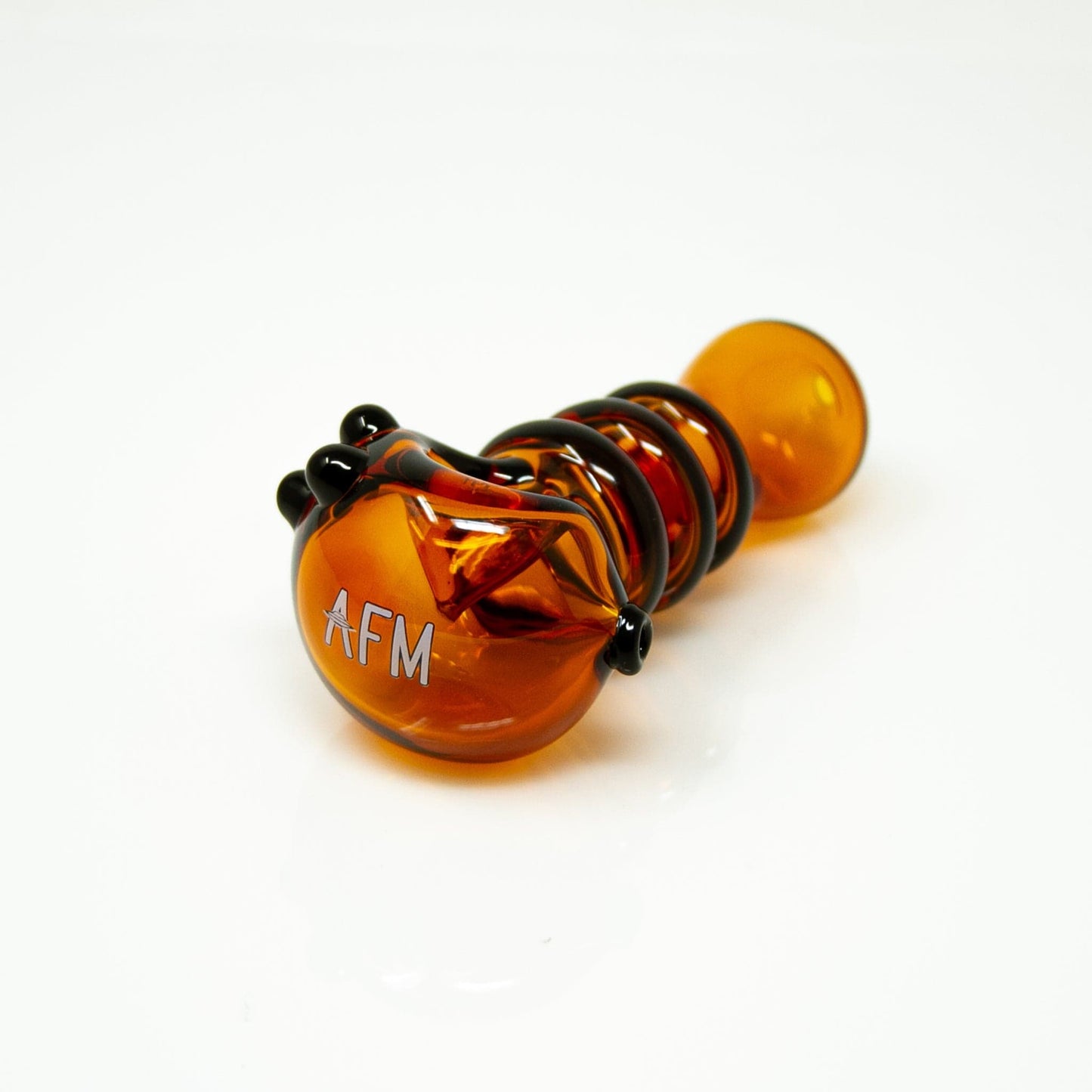 AFM Smoke Hand Pipe Butter 4.5" AFM Tiger Stripe Color Hand Pipe