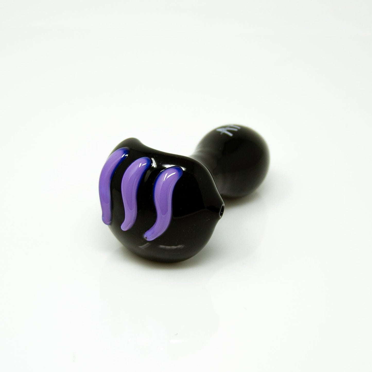 AFM Smoke Hand Pipe Black/ Purple 4.5" AFM Tiger Claw Color Hand Pipe