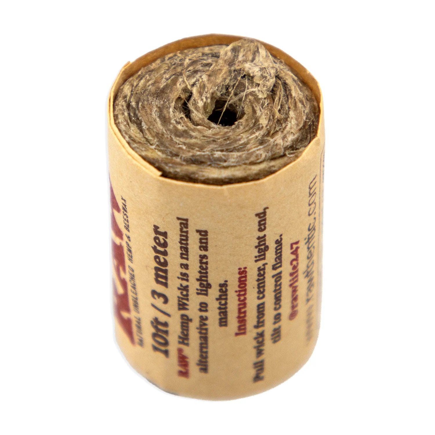 Best Prices For RAW- HEMP WICK 3 METER (10FT) ROLL - DISPLAY OF 40 (RAW-12)