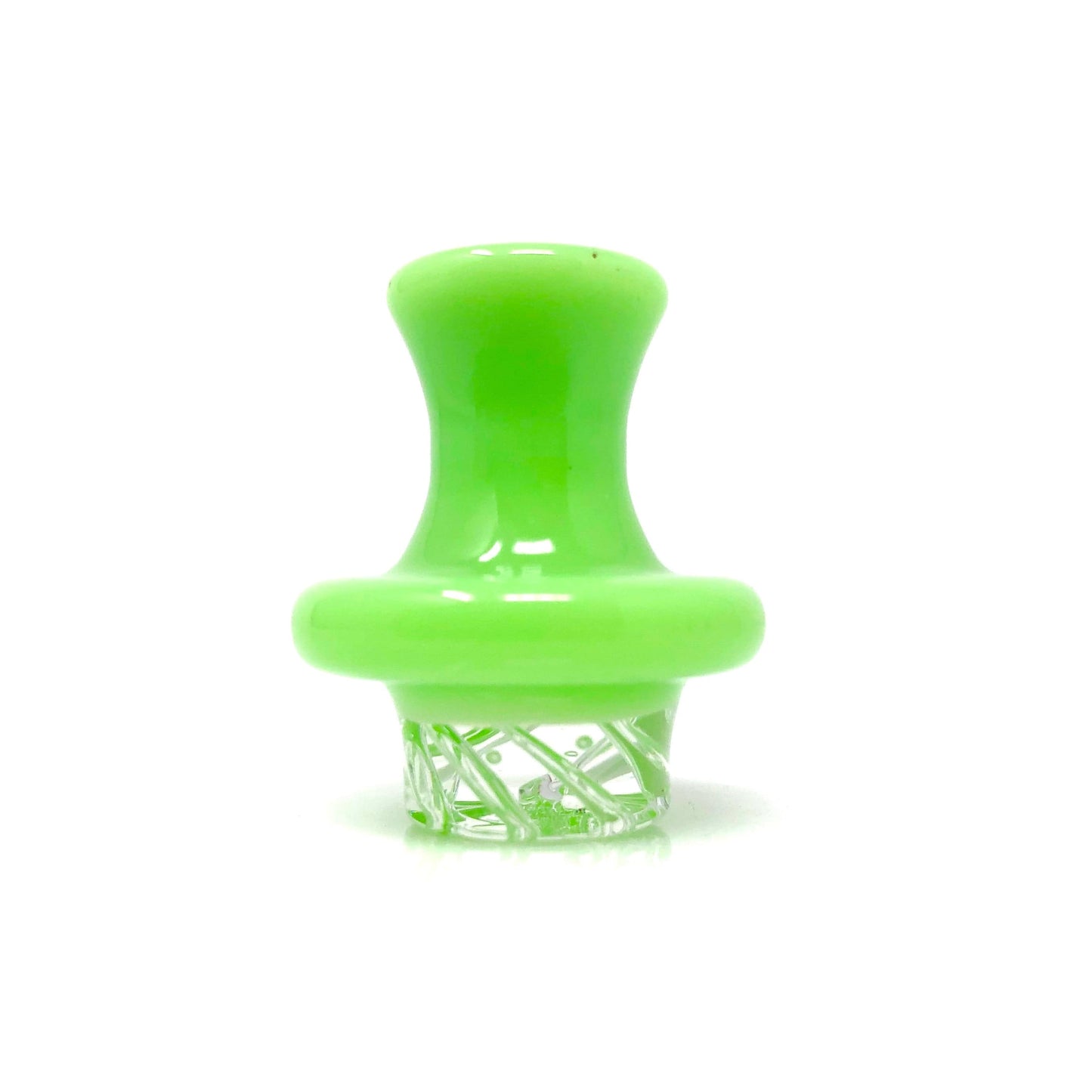 AFM Smoke Carb Cap Slime Color Turbo Spinner Glass Carb Cap + 2 Pearls
