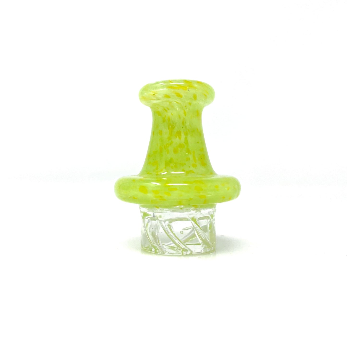 AFM Smoke Carb Cap Green AFM Color Dot Turbo Glass Spinner Carb Cap + 2 Pearls