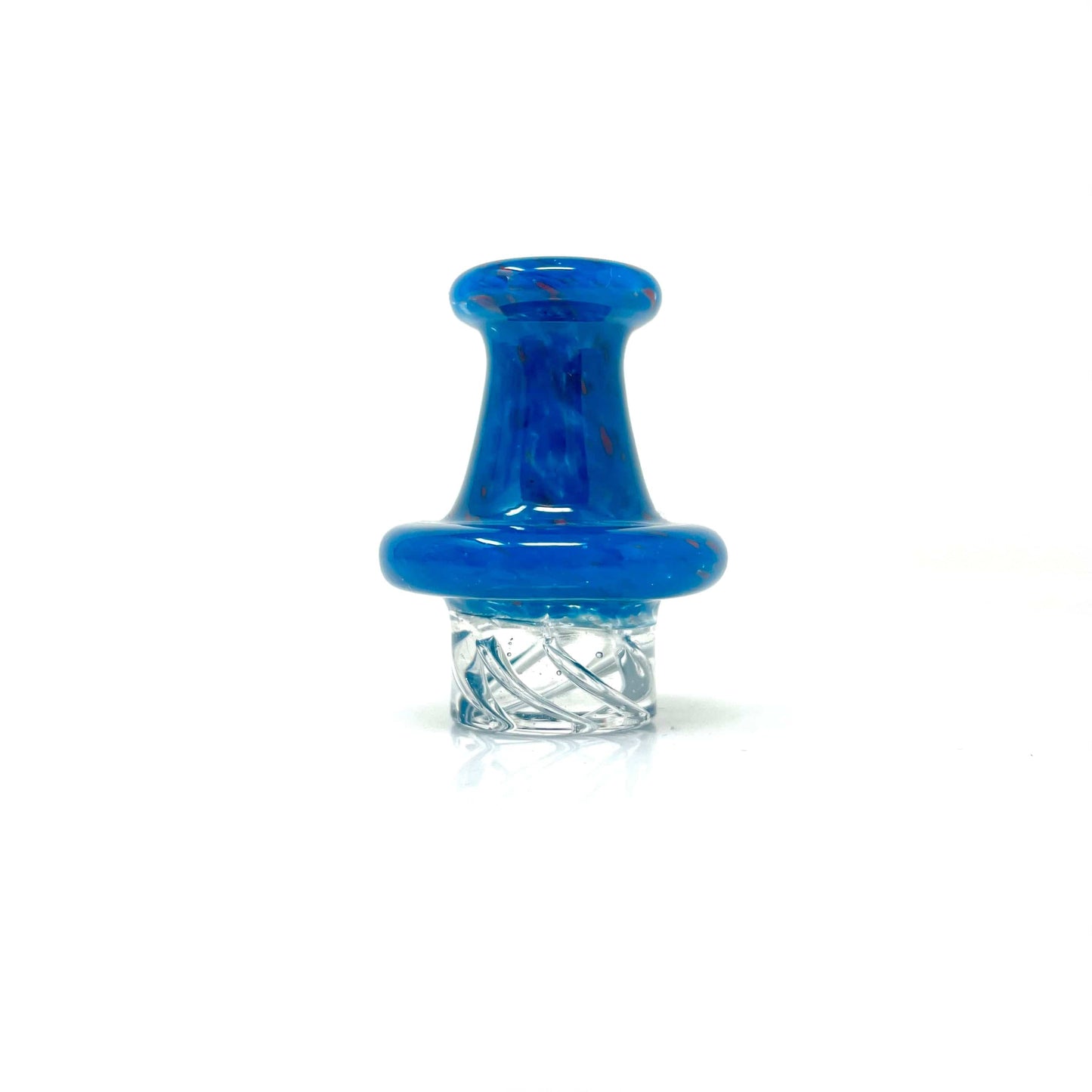 AFM Smoke Carb Cap Night Blue AFM Color Dot Turbo Glass Spinner Carb Cap + 2 Pearls