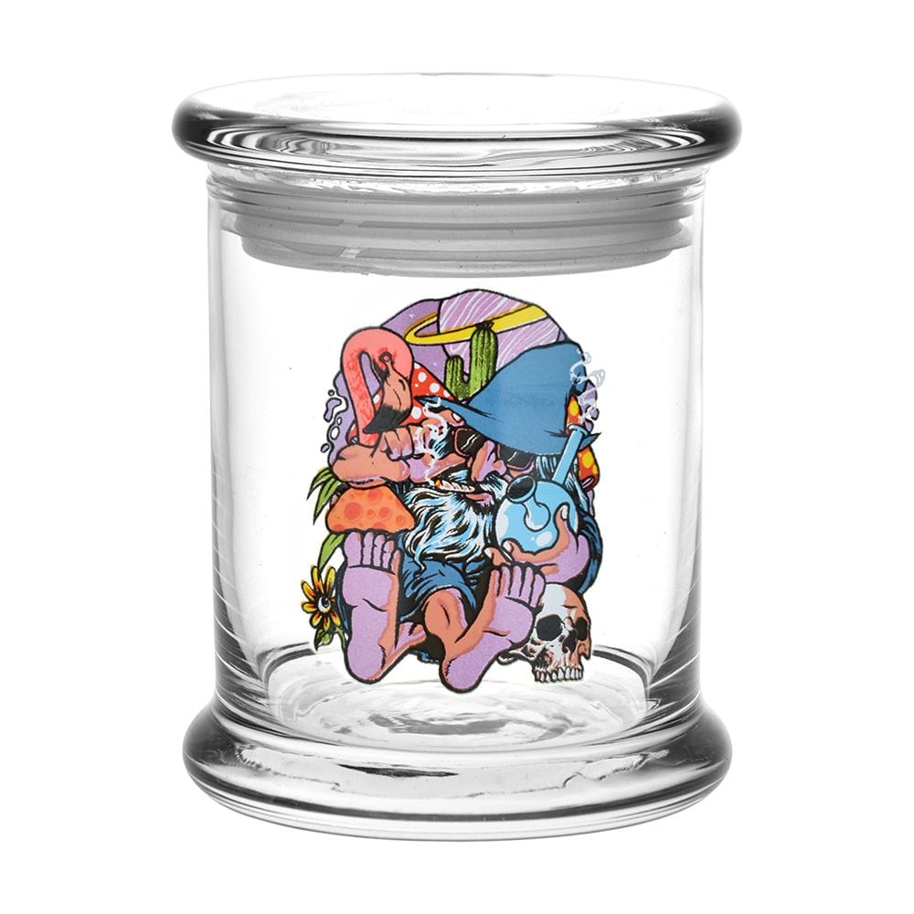 Pulsar Stash Jar Large | 1/2 Ounce 420 Jars Pop Top | Chill Cat