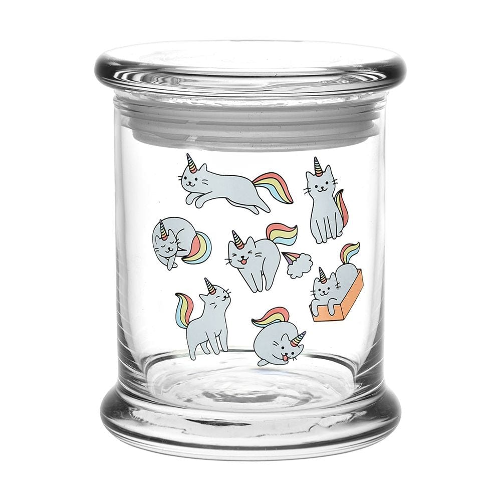 Pulsar Stash Jar Large | 1/2 Ounce 420 Jars Pop Top | Caticorns