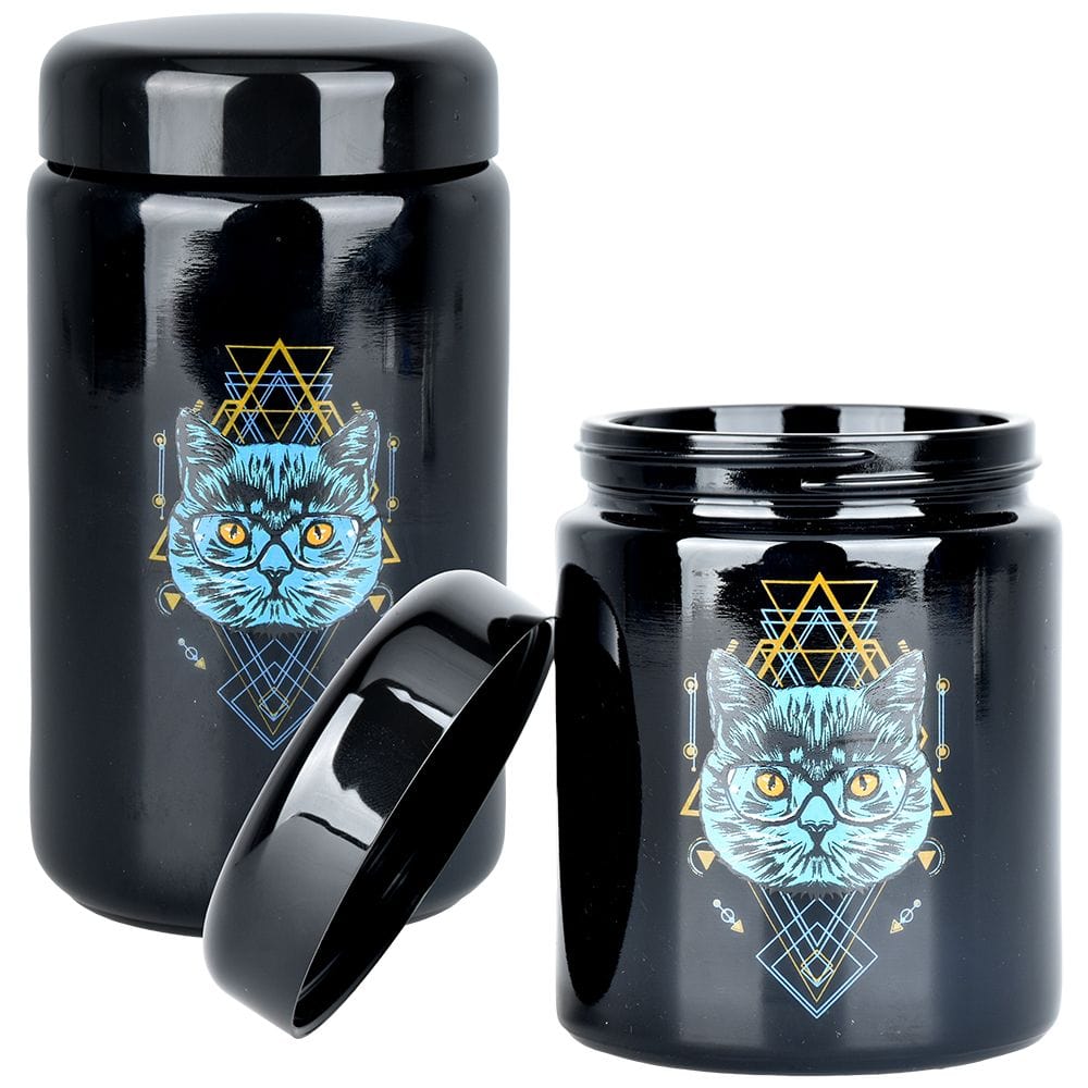 Pulsar Stash Jar 420 Jars UV Screw Top | Sacred Cat