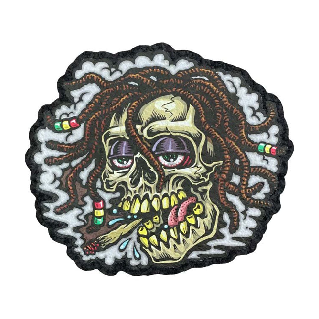 East Coasters Dab Mats Jimbo Phillips Rasta Skull 10" Dab Mats