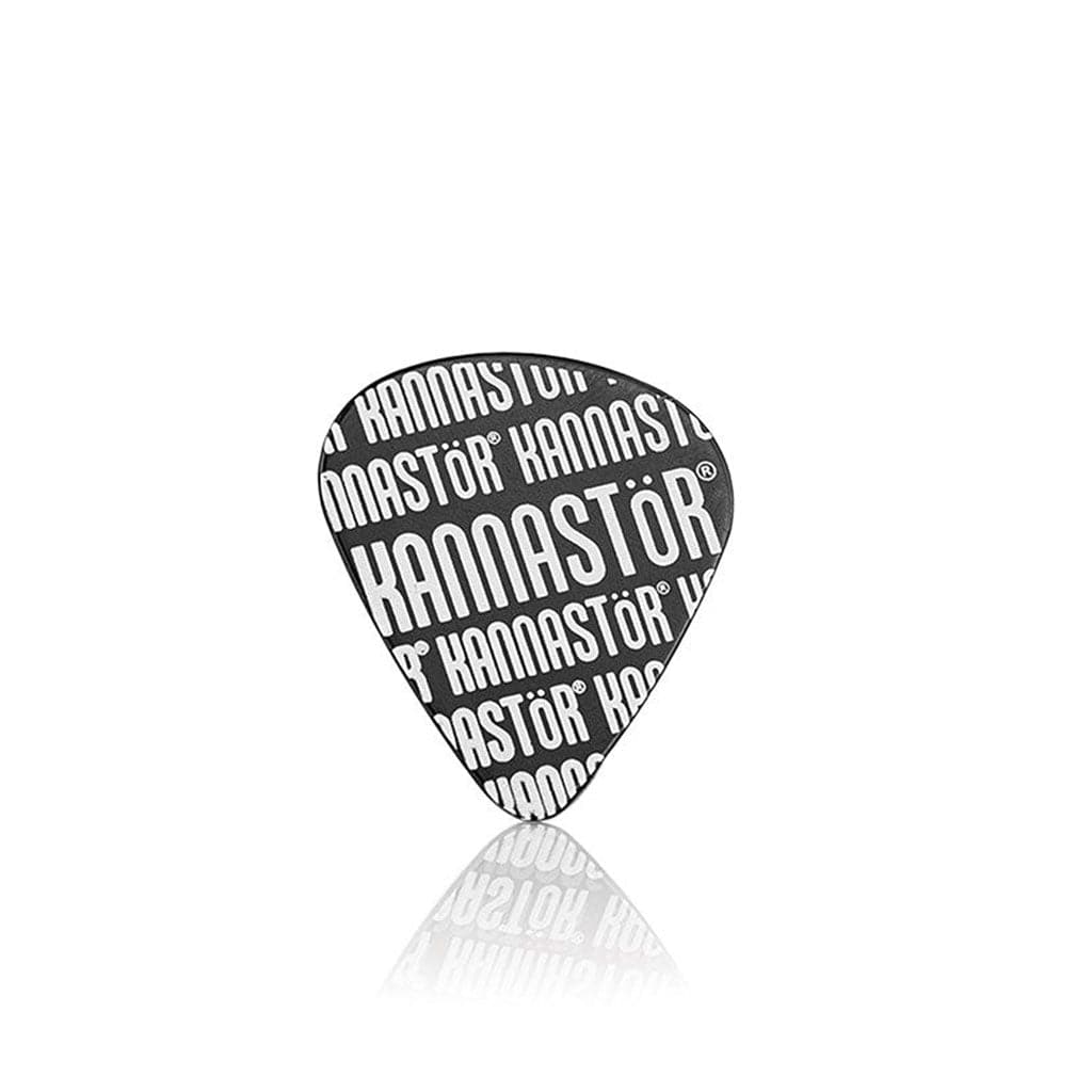 Front-on view of a single Ryot 4Pc Jar Body Grinders piece with repeating bold white text on a dark teardrop surface and a faint reflection below