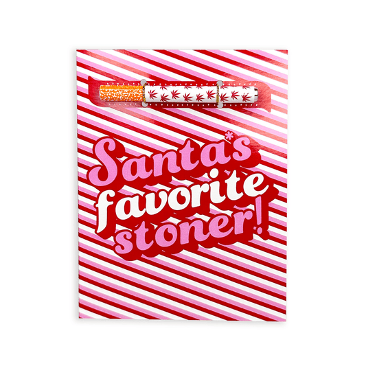 KushKards Greeting Cards One-Hitter Card Santa's Favorite Stoner 🎅🏻 Christmas Card