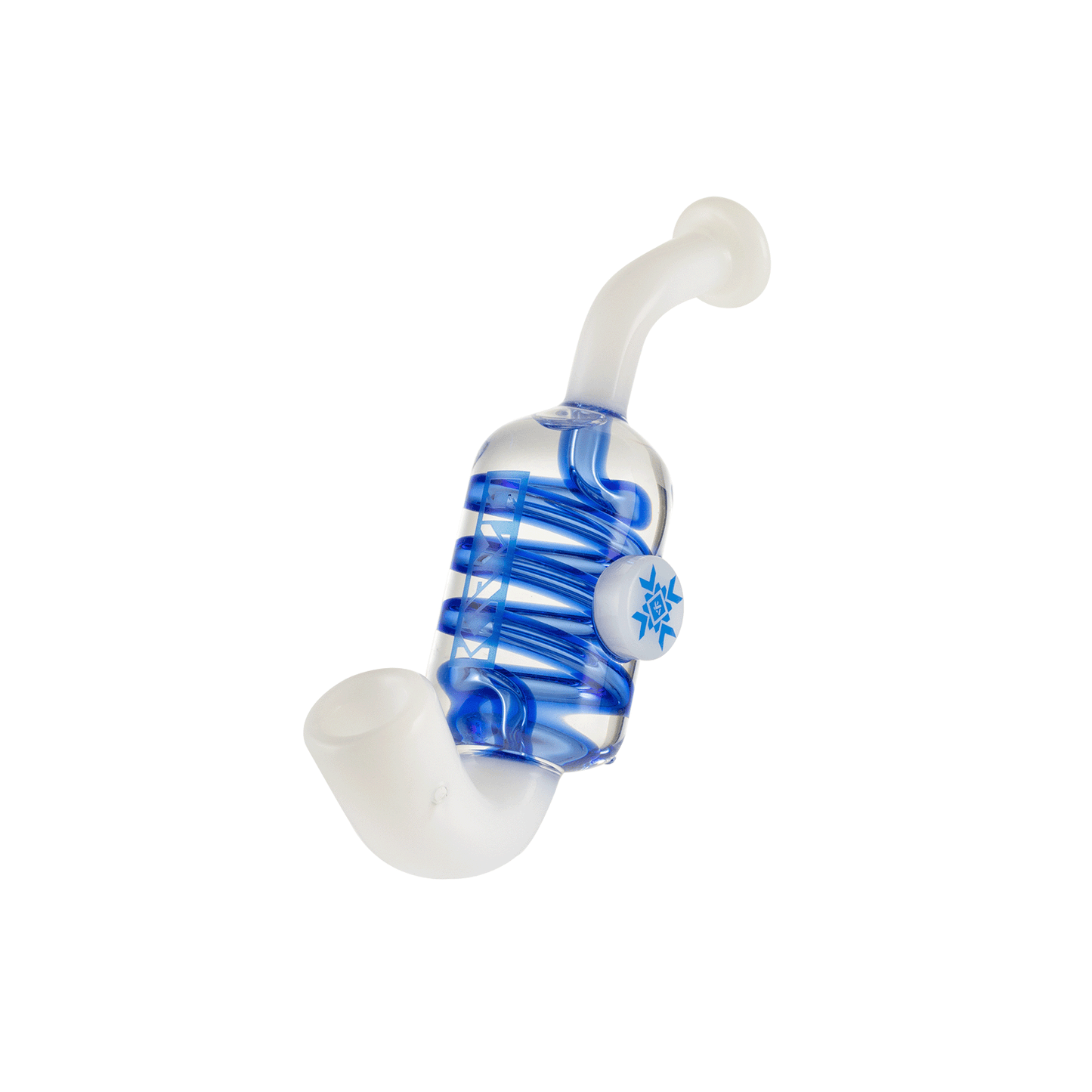 Kryo Hand Pipe White Glycerin Sherlock Hand Pipe | Freezable