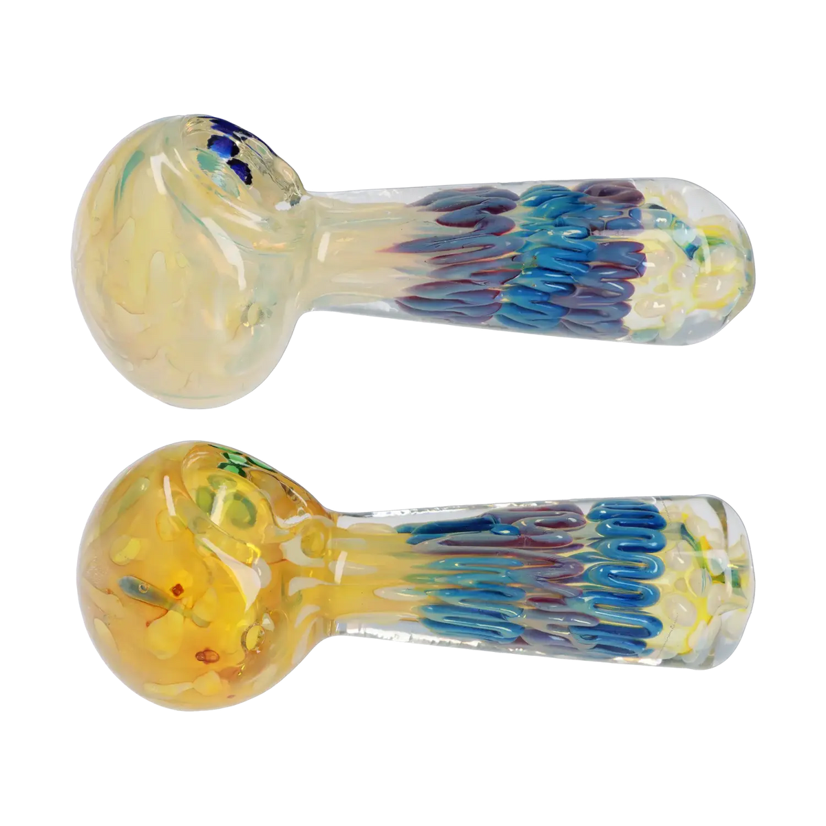 Twisting Color Wrap Spoon Pipe - 4in.