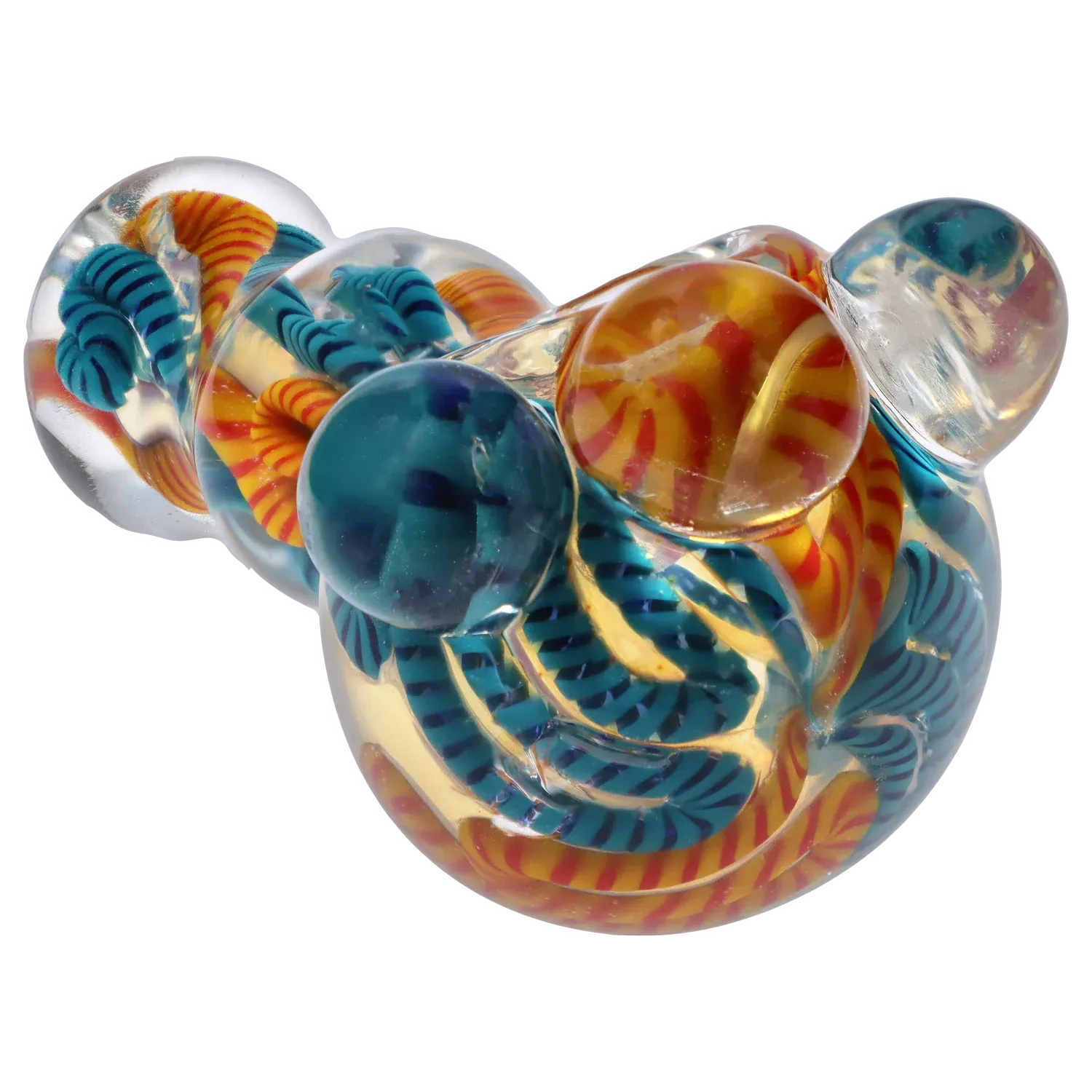 Twisty Color Marble Spoon Pipe - 4.5 in.