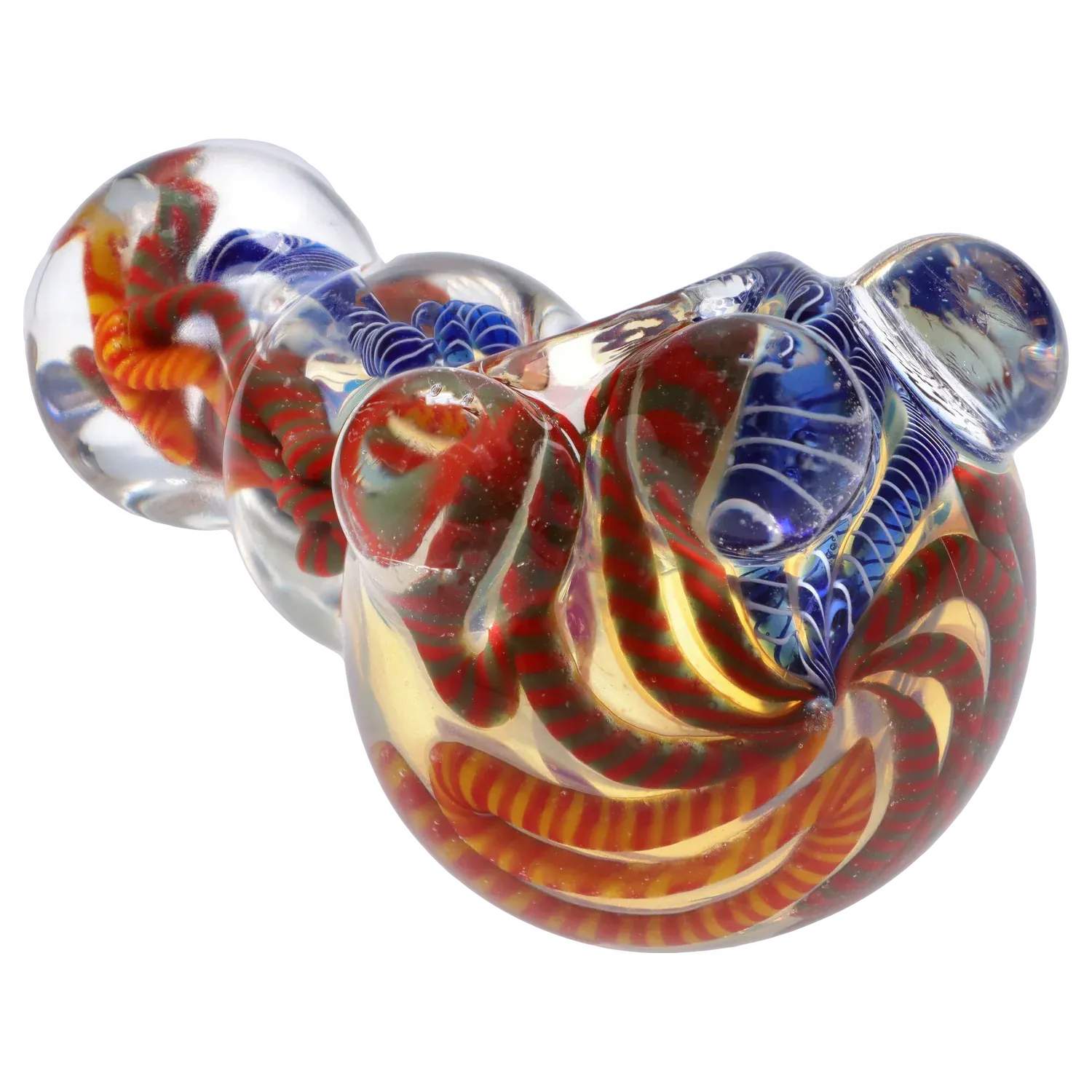 Twisty Color Marble Spoon Pipe - 4.5 in.