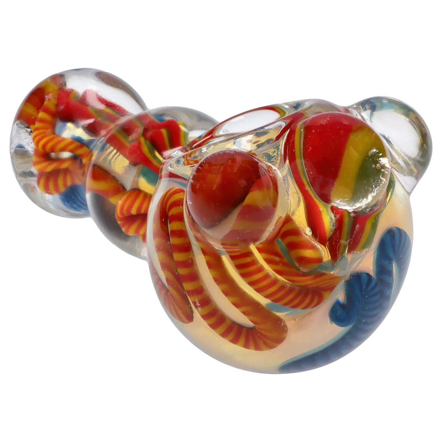 Twisty Color Marble Spoon Pipe - 4.5 in.