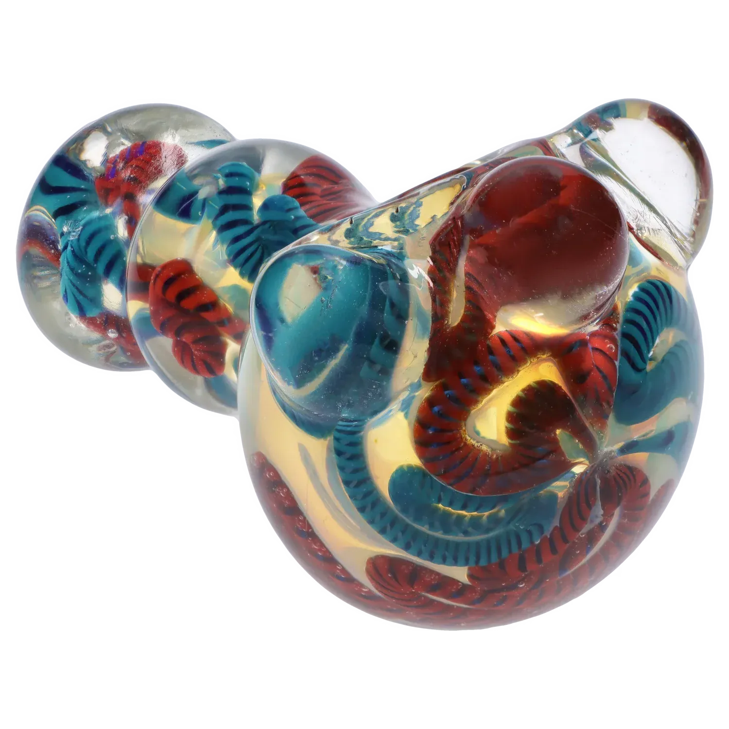 Twisty Color Marble Spoon Pipe - 4.5 in.
