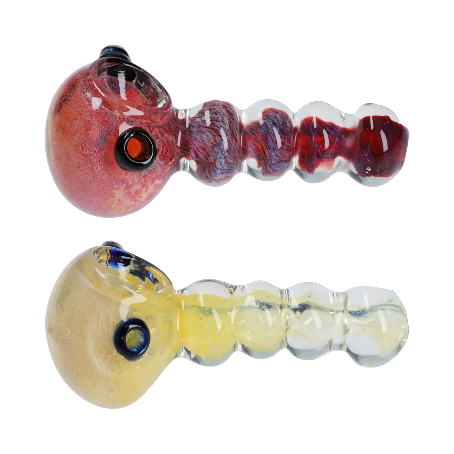 DHC Frit Head with Marbles Spoon Pipe - 5 in.