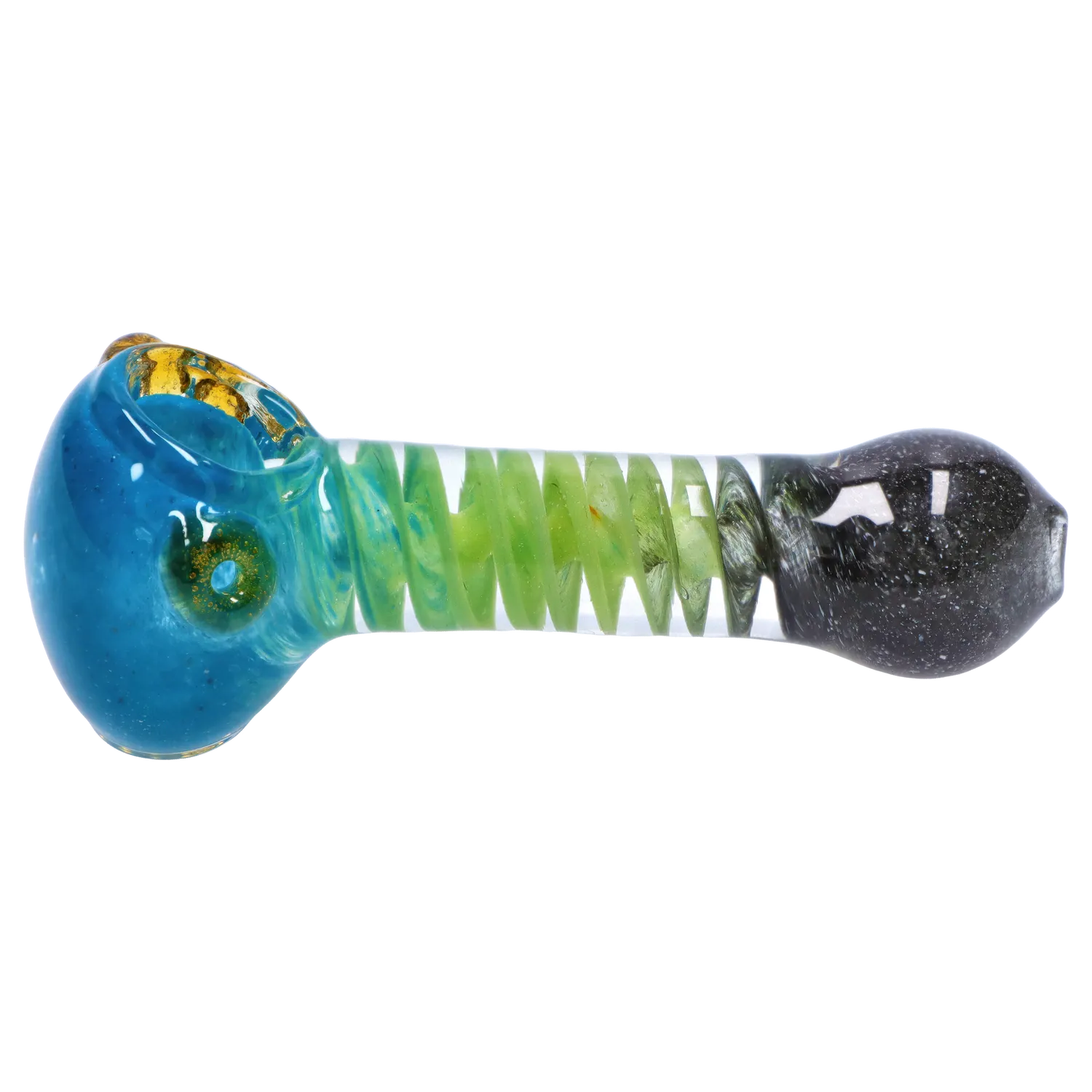 DHC Tri-Color Swirl Spoon Pipe