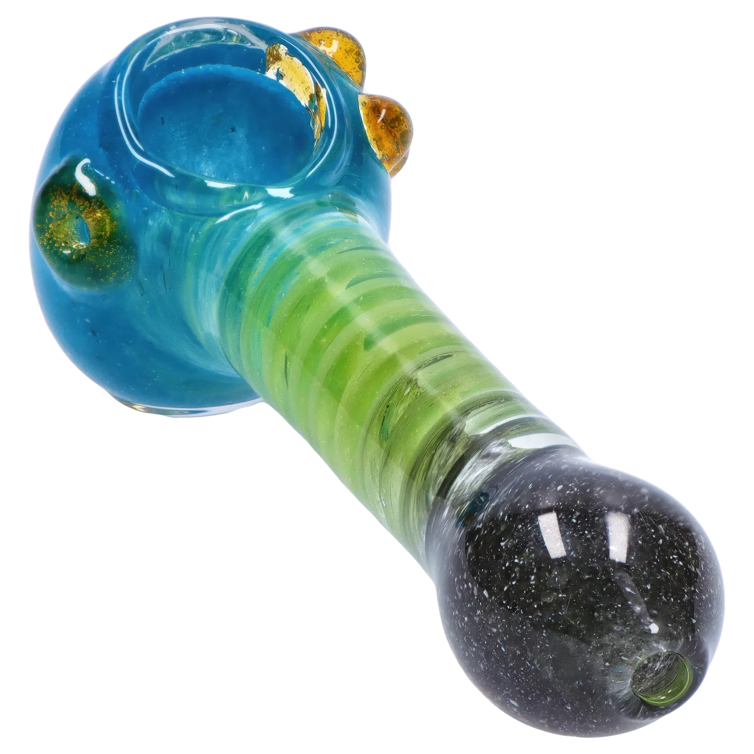DHC Tri-Color Swirl Spoon Pipe