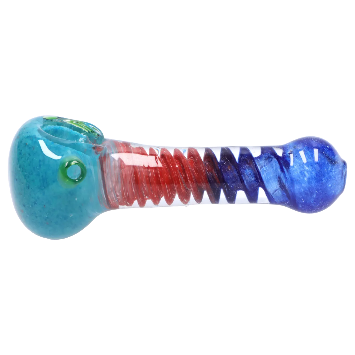 DHC Tri-Color Swirl Spoon Pipe